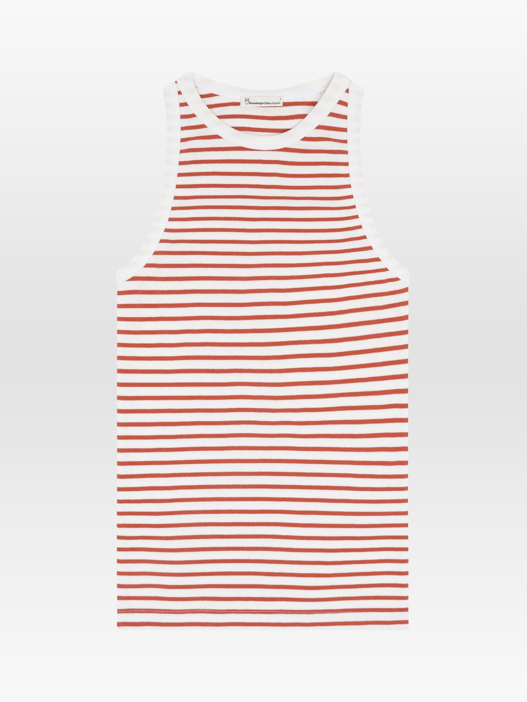 Racer Rib Top orange Knowledge Cotton Apparel