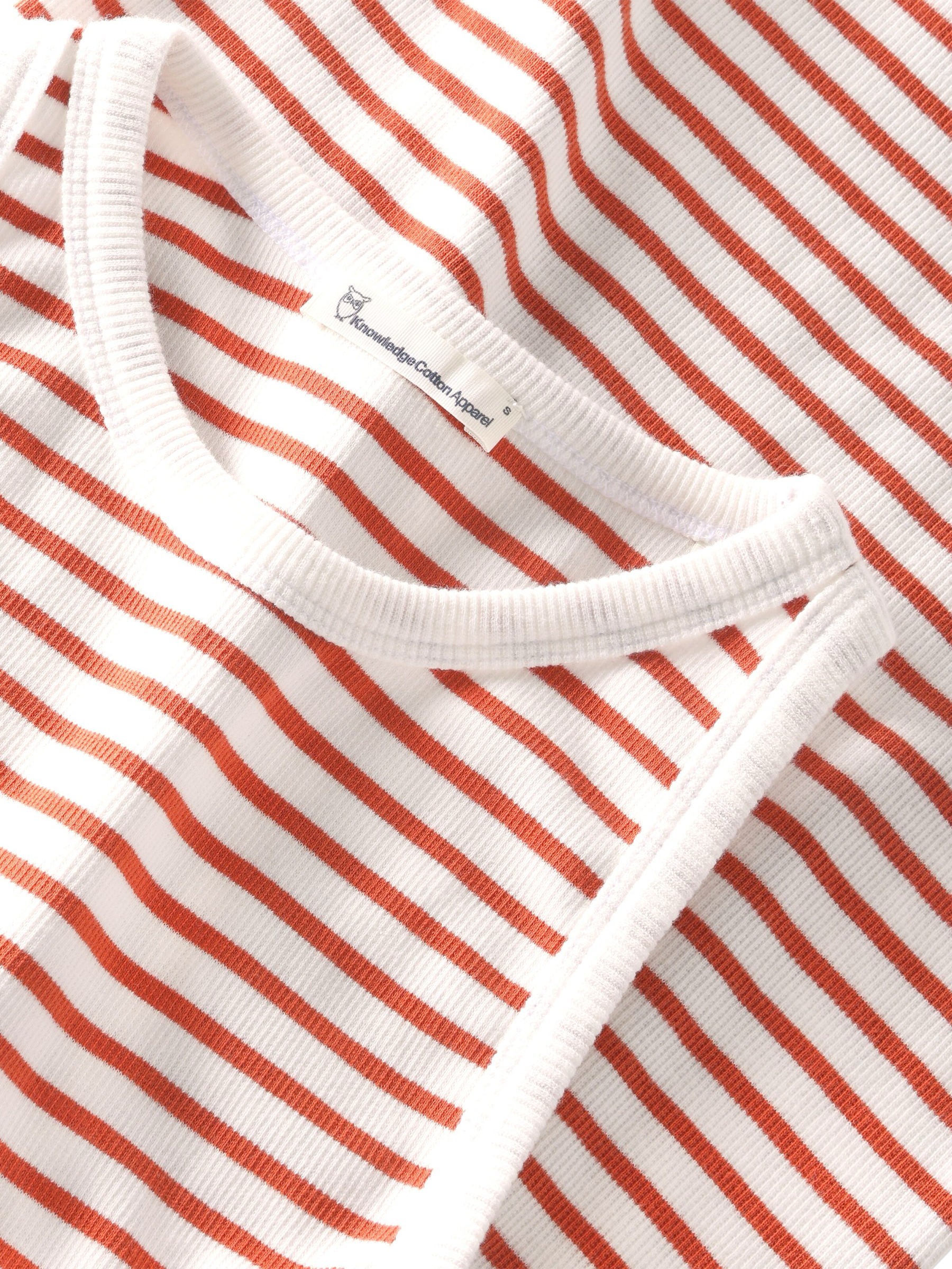 Racer Rib Top orange Knowledge Cotton Apparel