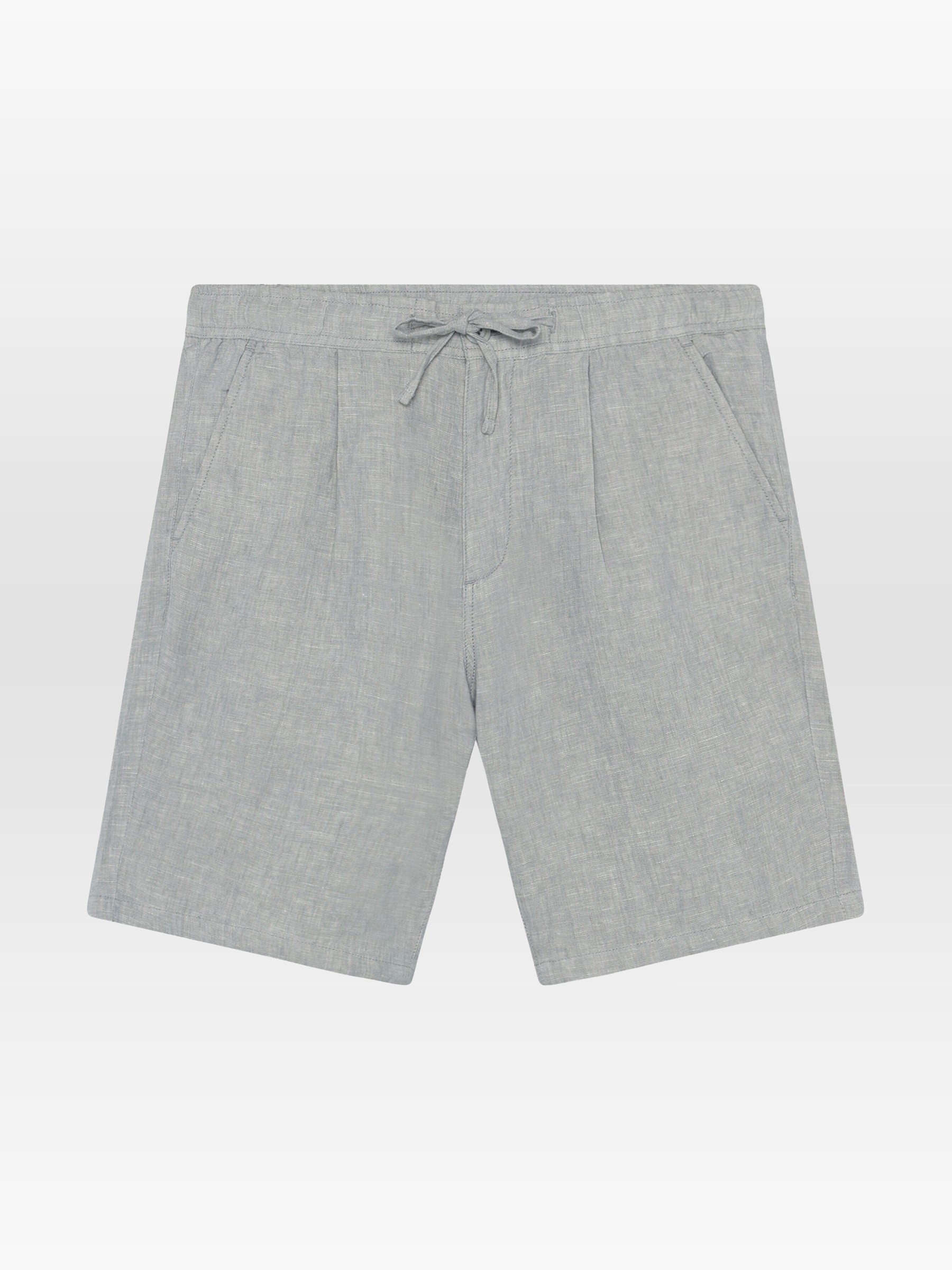 Hose Fig Loose Linen Shorts ultimate grey yarndyed Knowledge Cotton Apparel