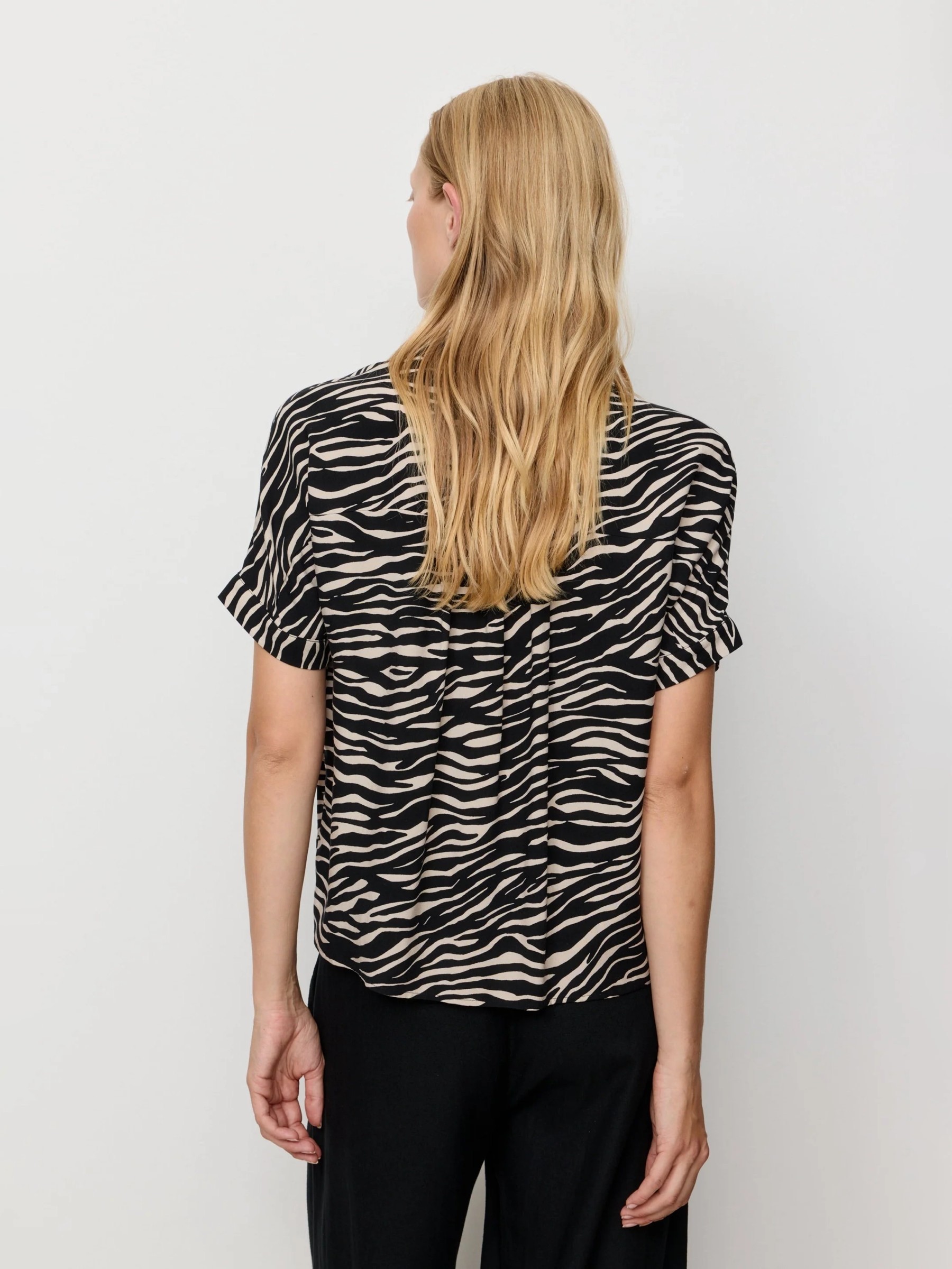 Bluse Blouse Lotus Zebra black Recolution