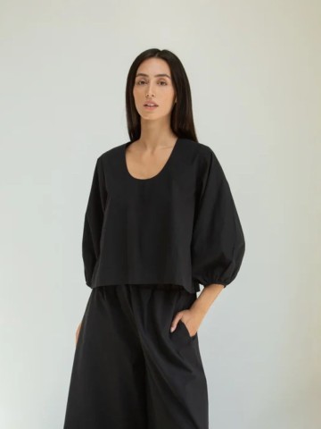 Bluse Renee black Beaumont Organic