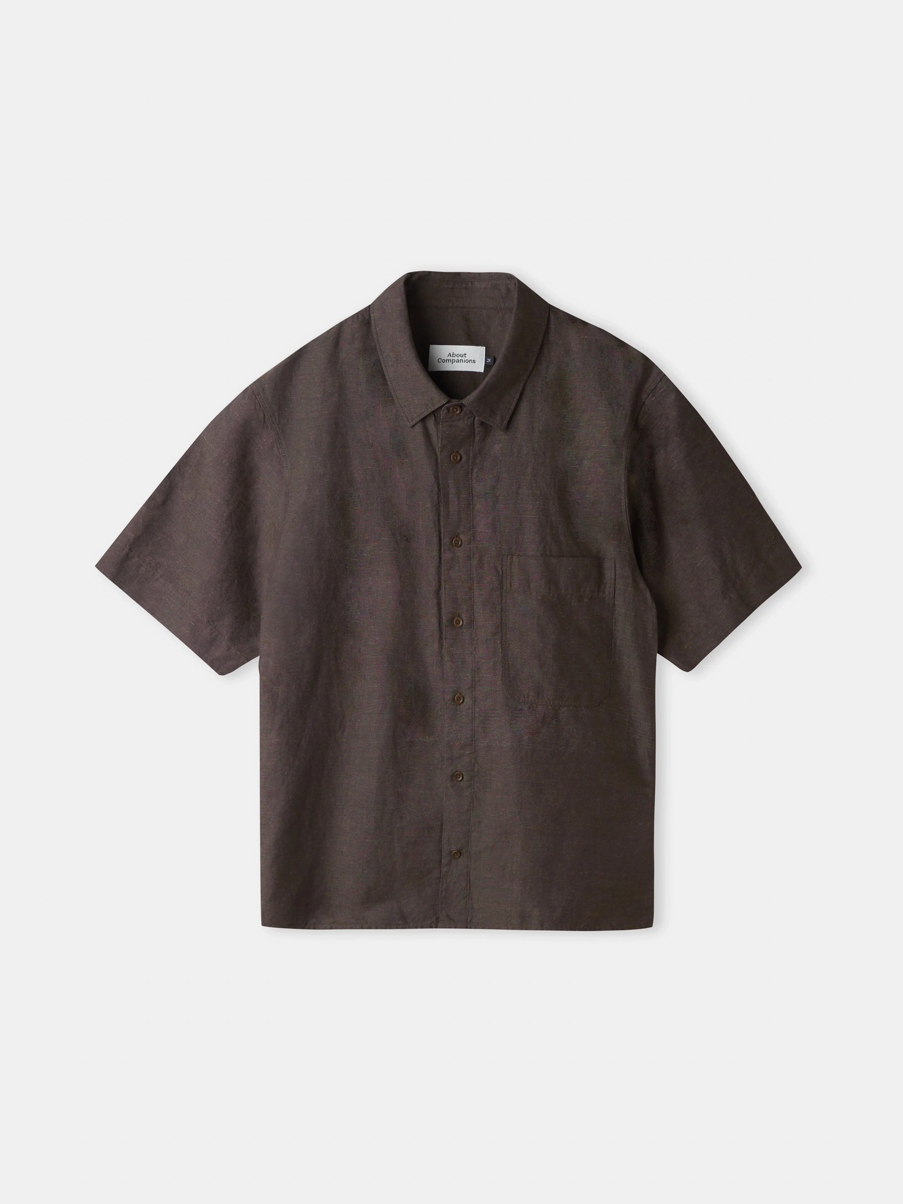 Hemd Klaas Shirt coffee linen About Companions