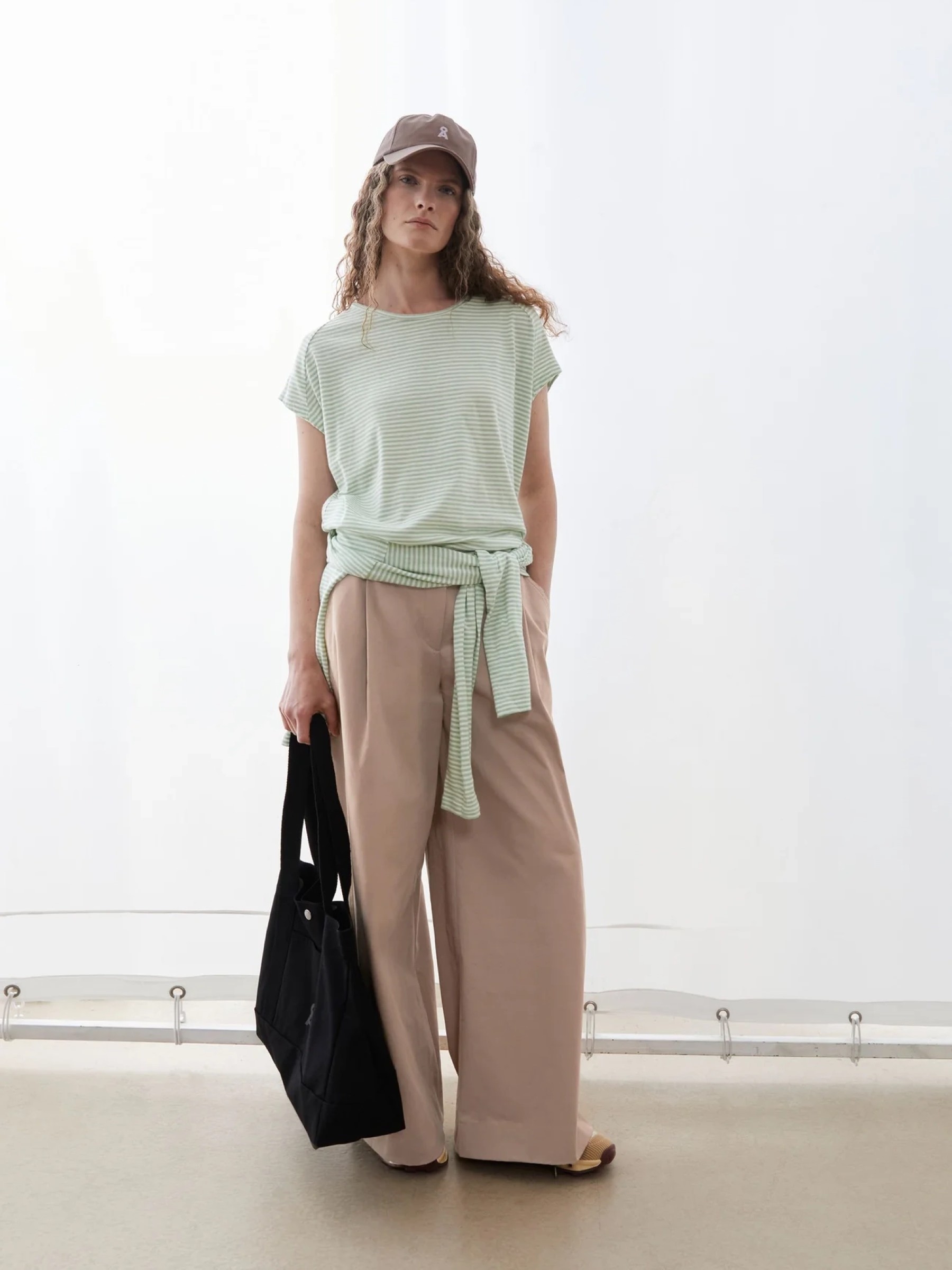 T-Shirt Slub Jersey Stripe T-Shirt oatmilk-foam Armedangels