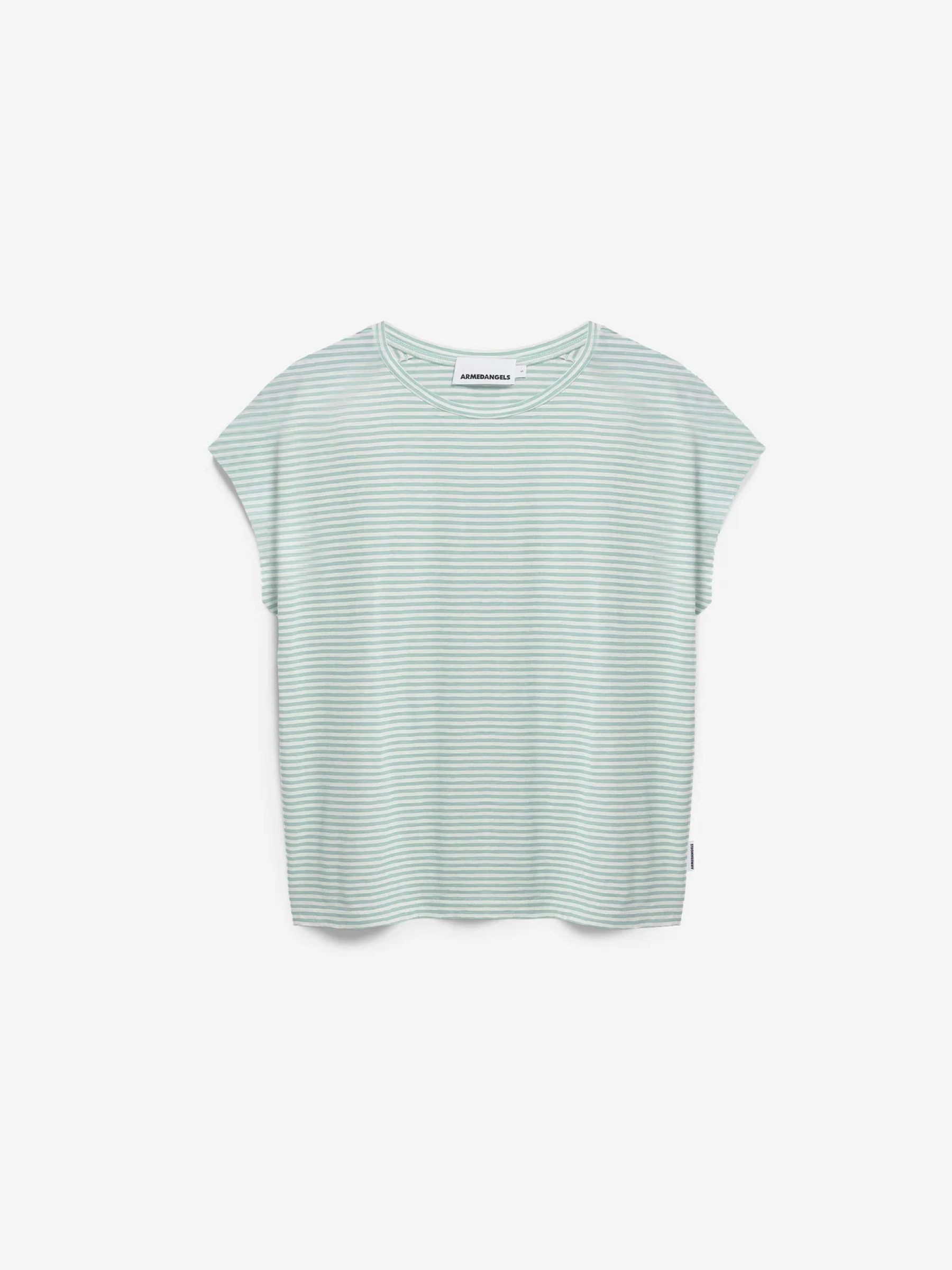 T-Shirt Slub Jersey Stripe T-Shirt oatmilk-foam Armedangels