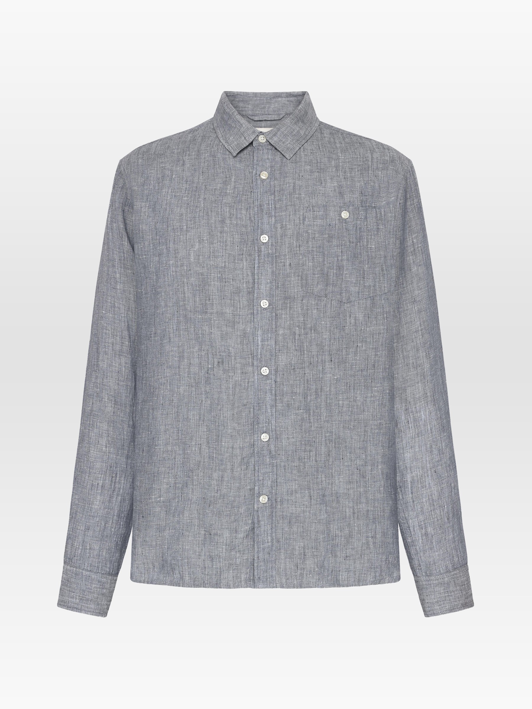 Hemd Linen Shirt vintage indigo Knowledge Cotton Apparel