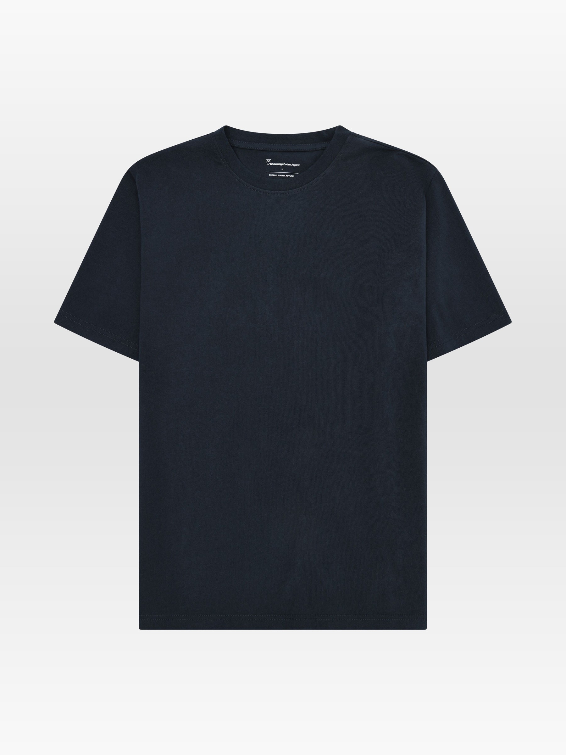 T-Shirt Tee with Flaglabel total eclipse Knowledge Cotton Apparel