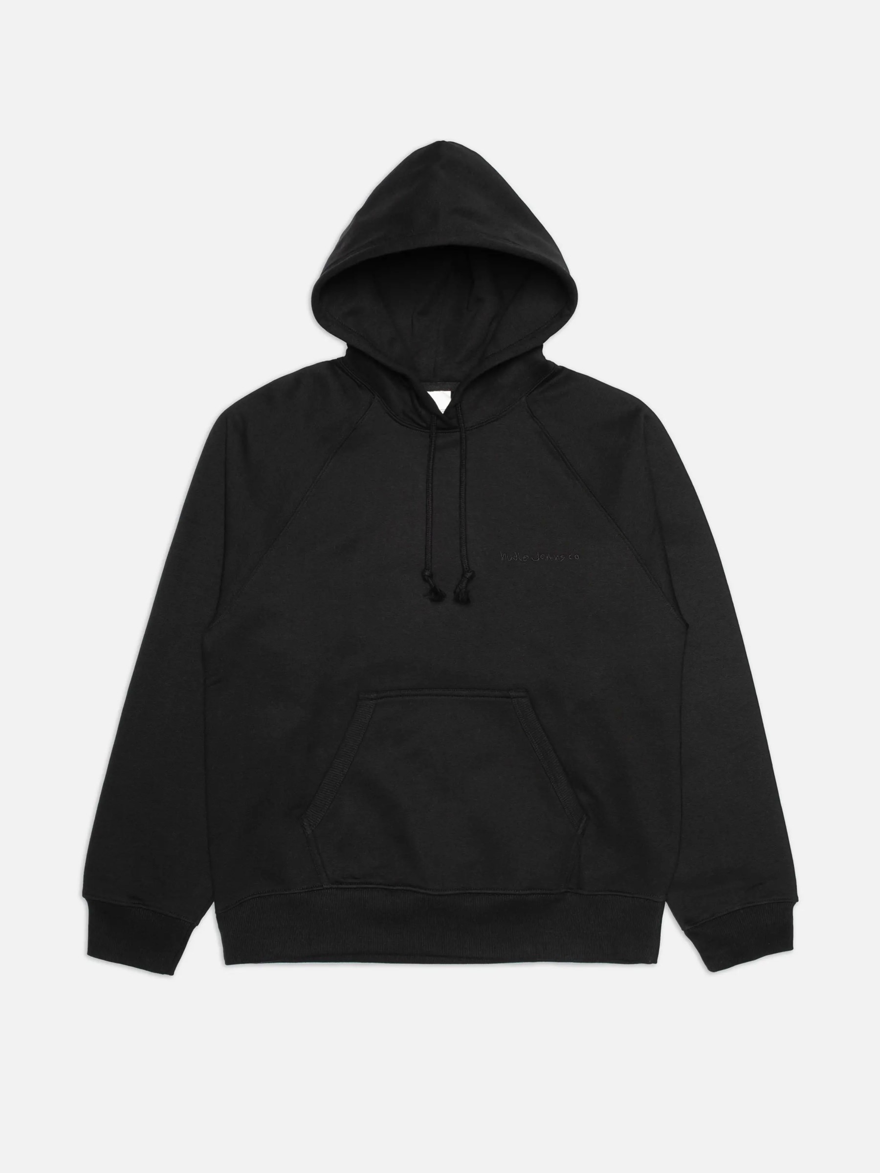 Pullover Gunde Logo Zip Hoodie black Nudie Jeans