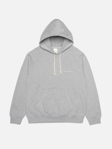 Pullover Gunde Logo Zip Hoodie greymelange Nudie Jeans