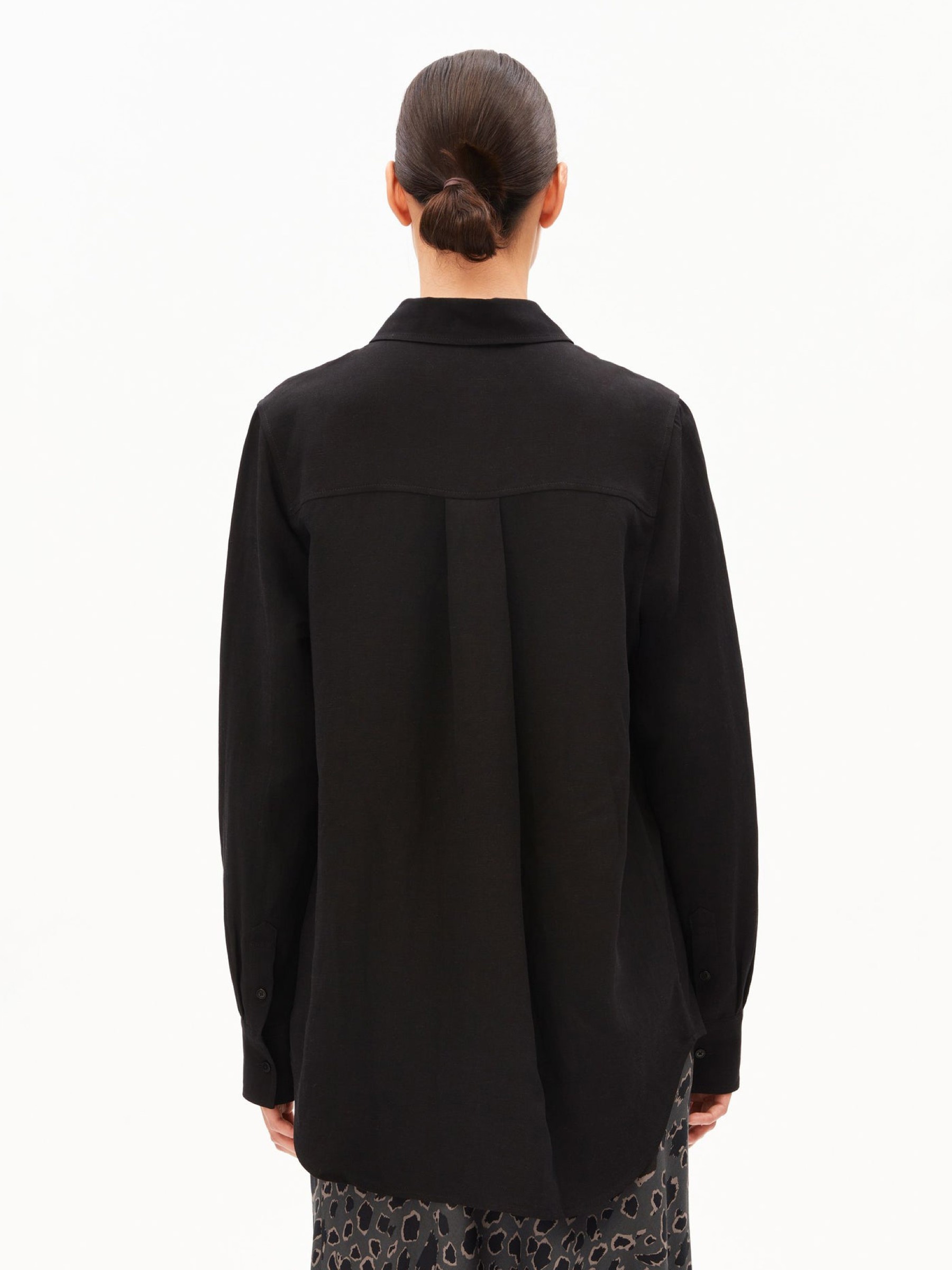 Bluse Linen Blend Shirt Blouse black Armedangels