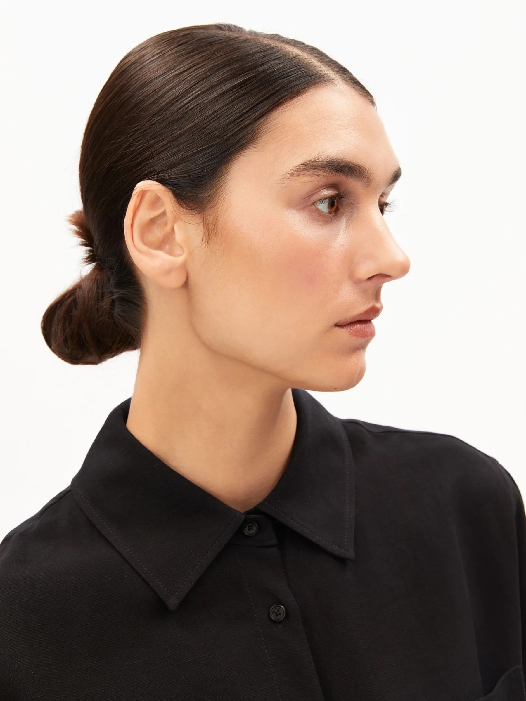 Bluse Linen Blend Shirt Blouse black Armedangels