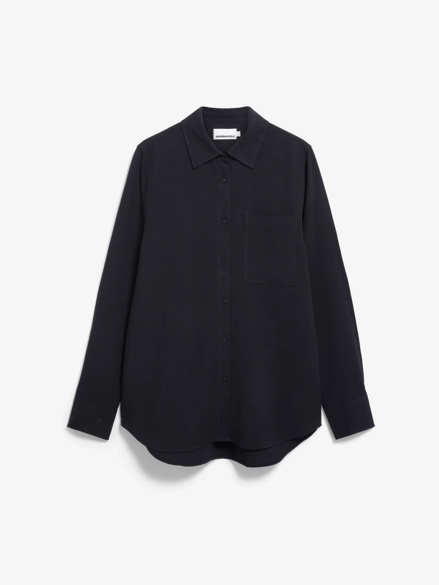 Bluse Linen Blend Shirt Blouse black Armedangels