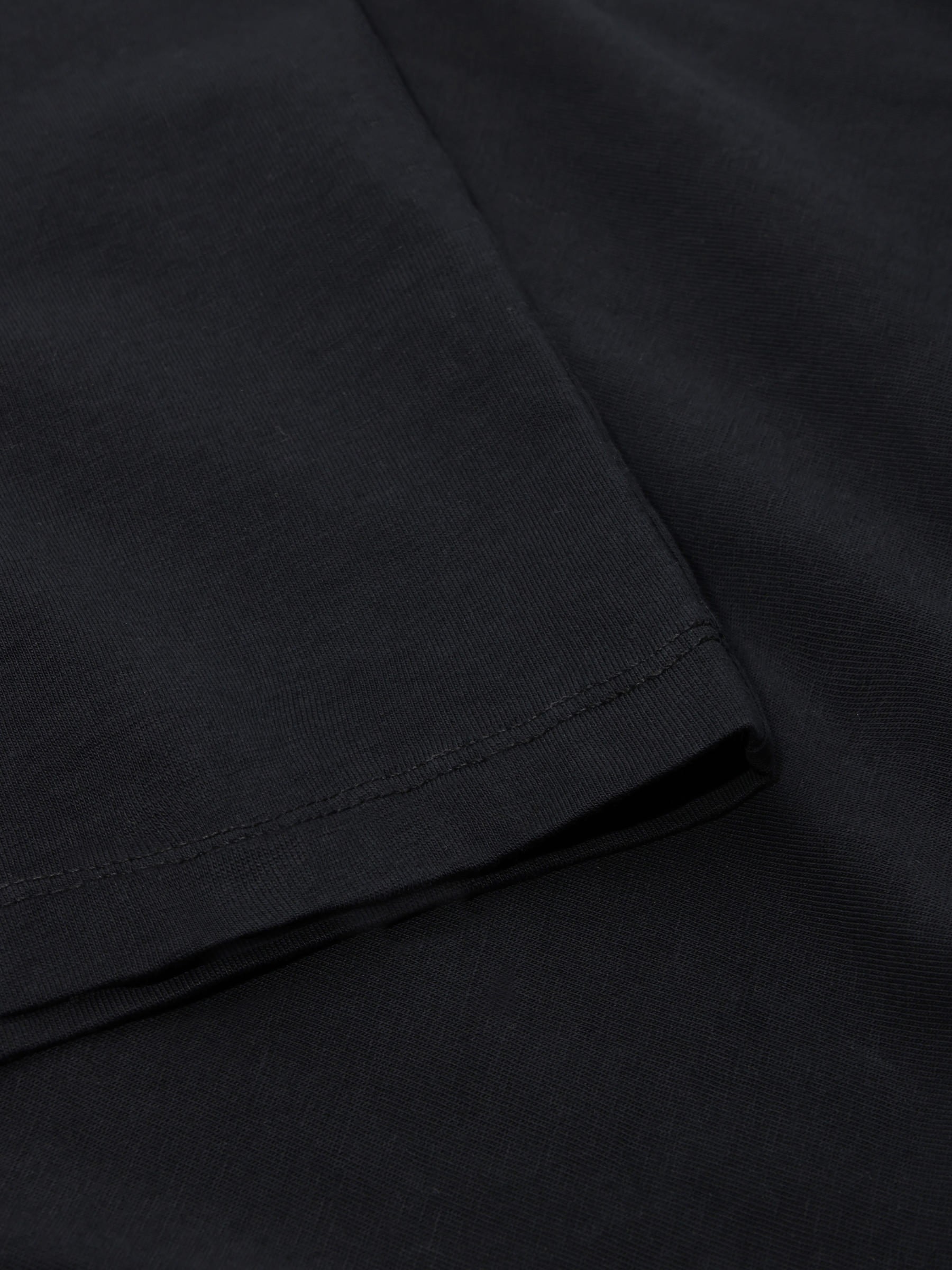 Cropped T-Shirt true black Rotholz