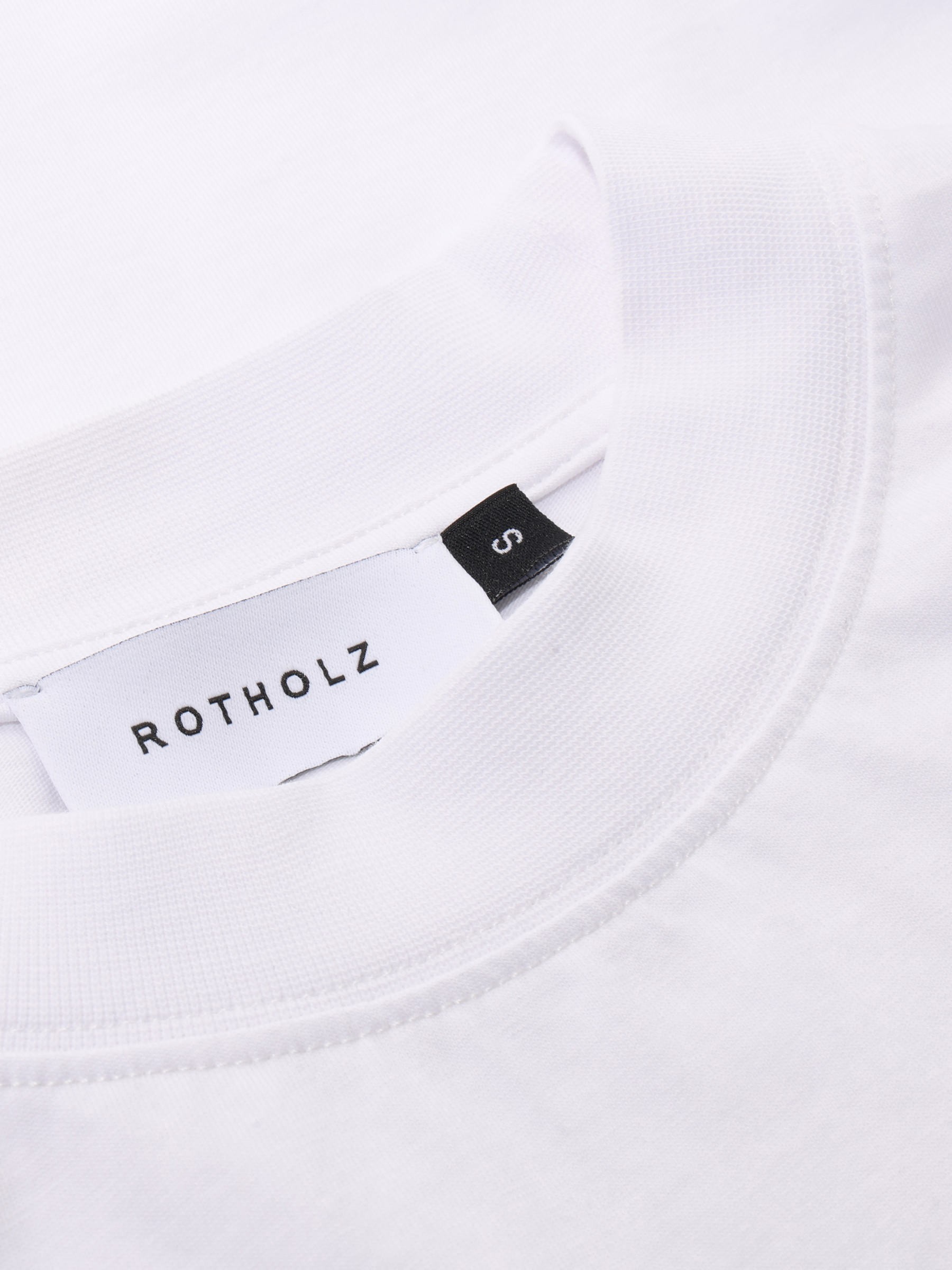 Cropped T-Shirt classic white Rotholz