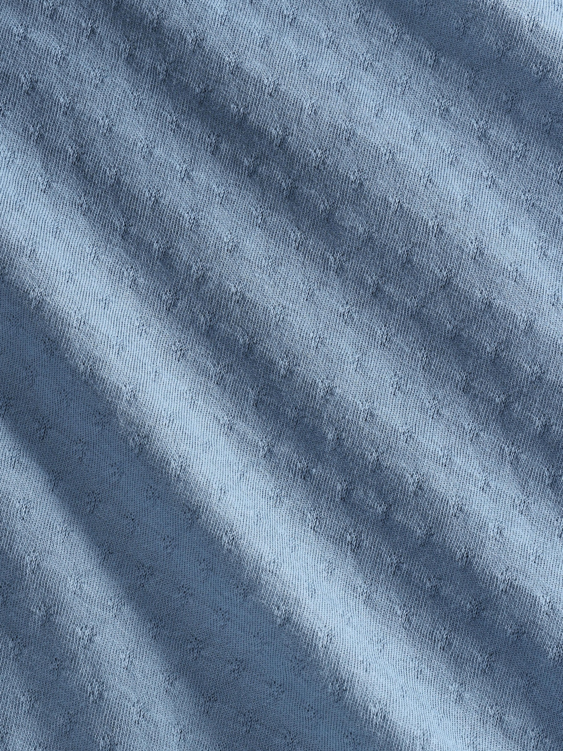 Dotted Cropped T-Shirt stone blue Rotholz