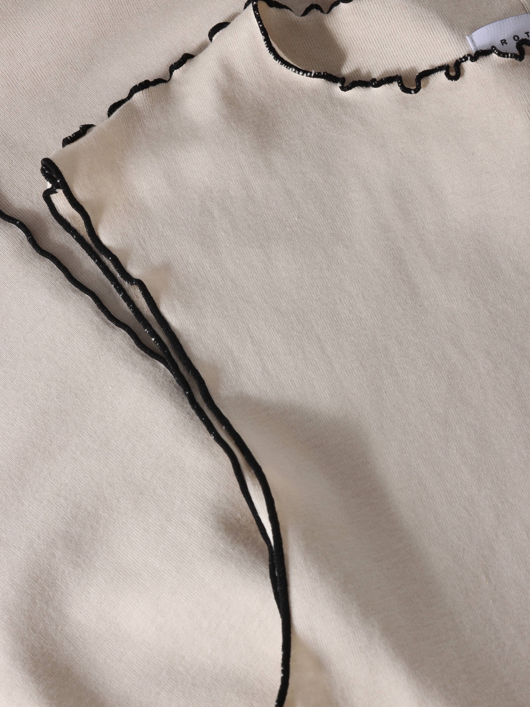 Pin-Tucked Top nature white Rotholz