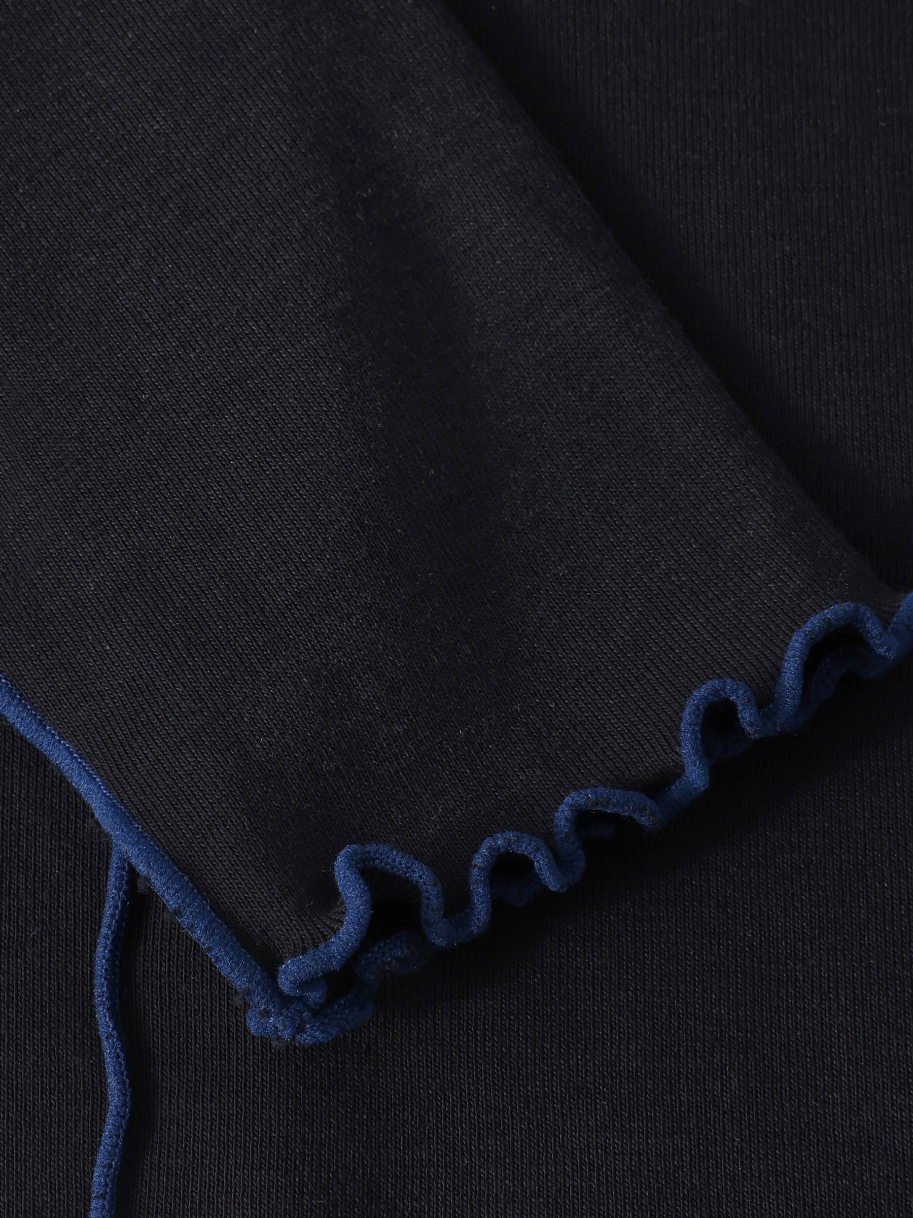 Pin-Tucked Longsleeve true black Rotholz