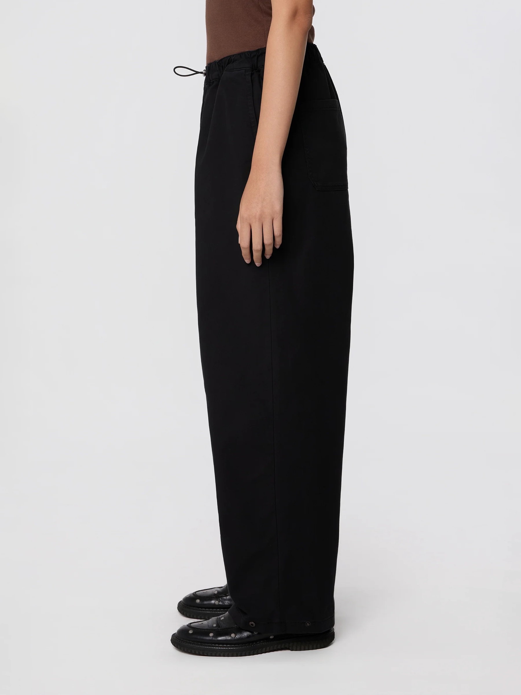 Hose Flow Paper Touch Utility Pant black Dawn Denim