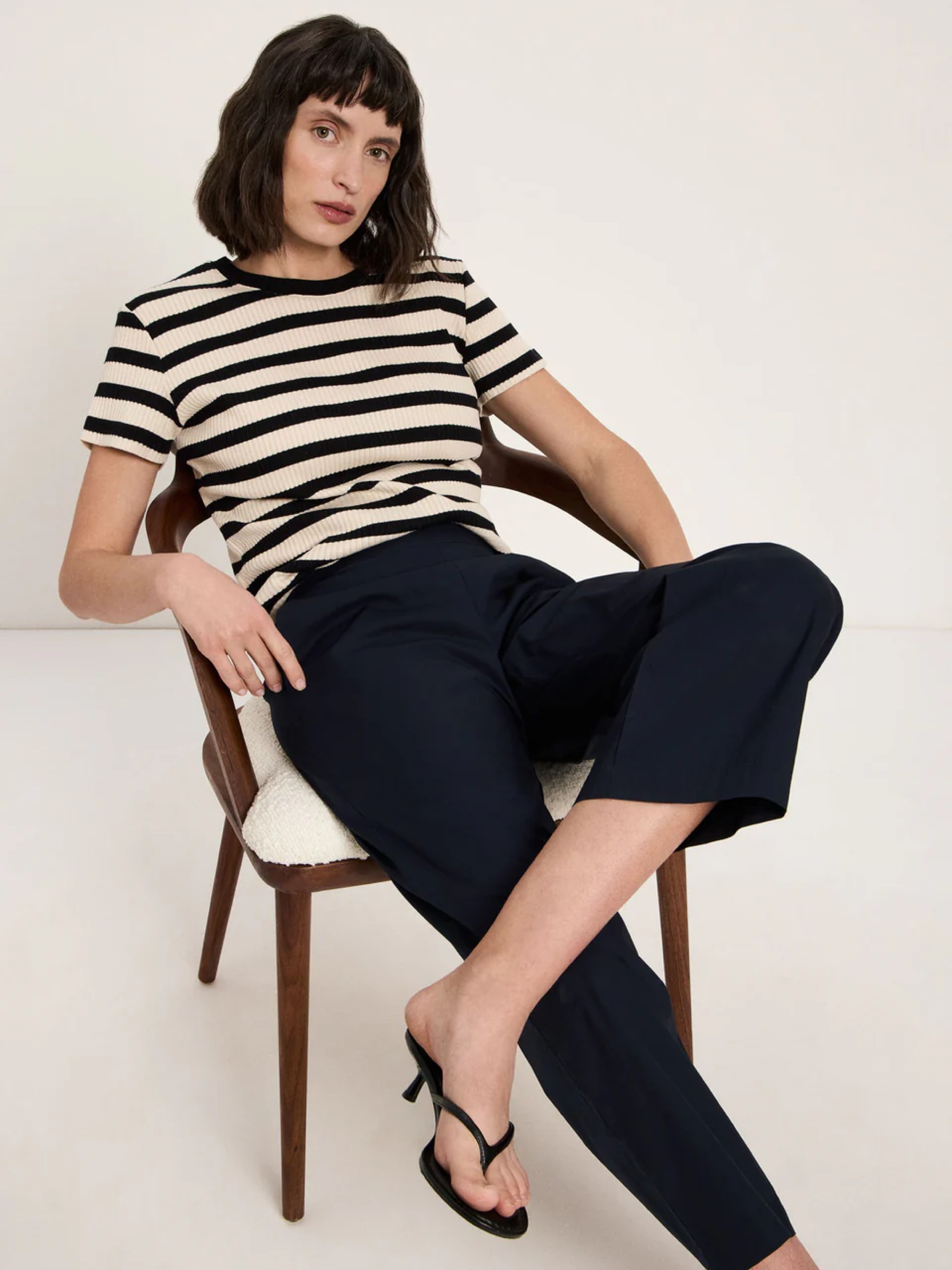 Verkürzte Hose GOTS onyx Lanius