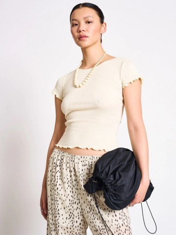 Minirib T-Shirt Ren buttermilk Jan 'n June