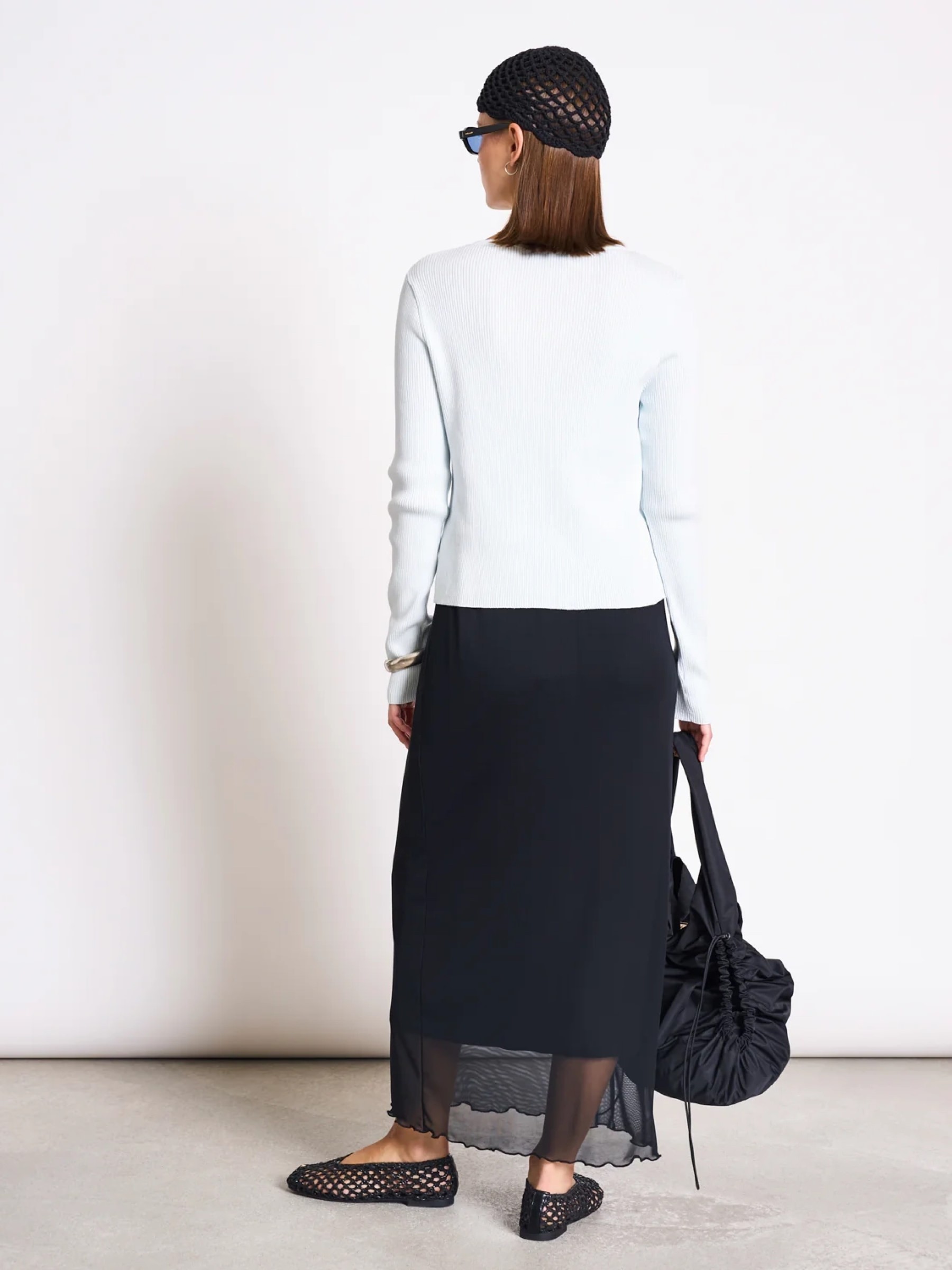 Crewneck Cardigan Glimt ice blue Jan 'n June