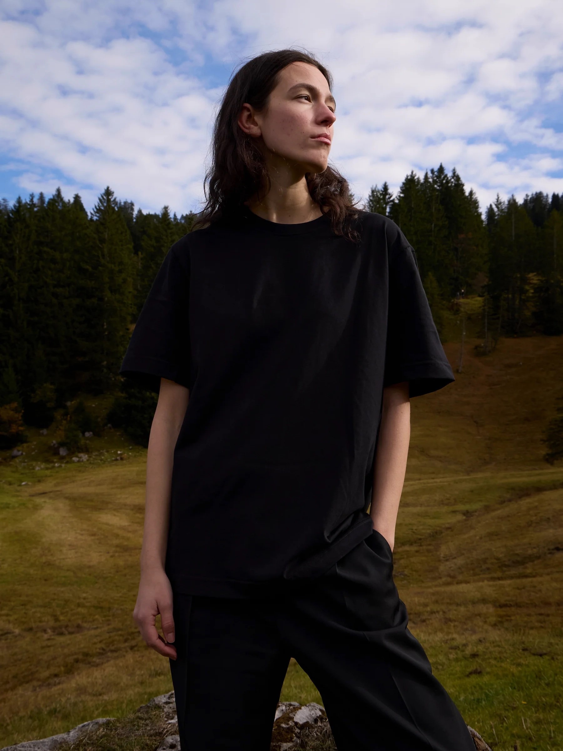 T-Shirt Mono Shirt black coal Neumühle