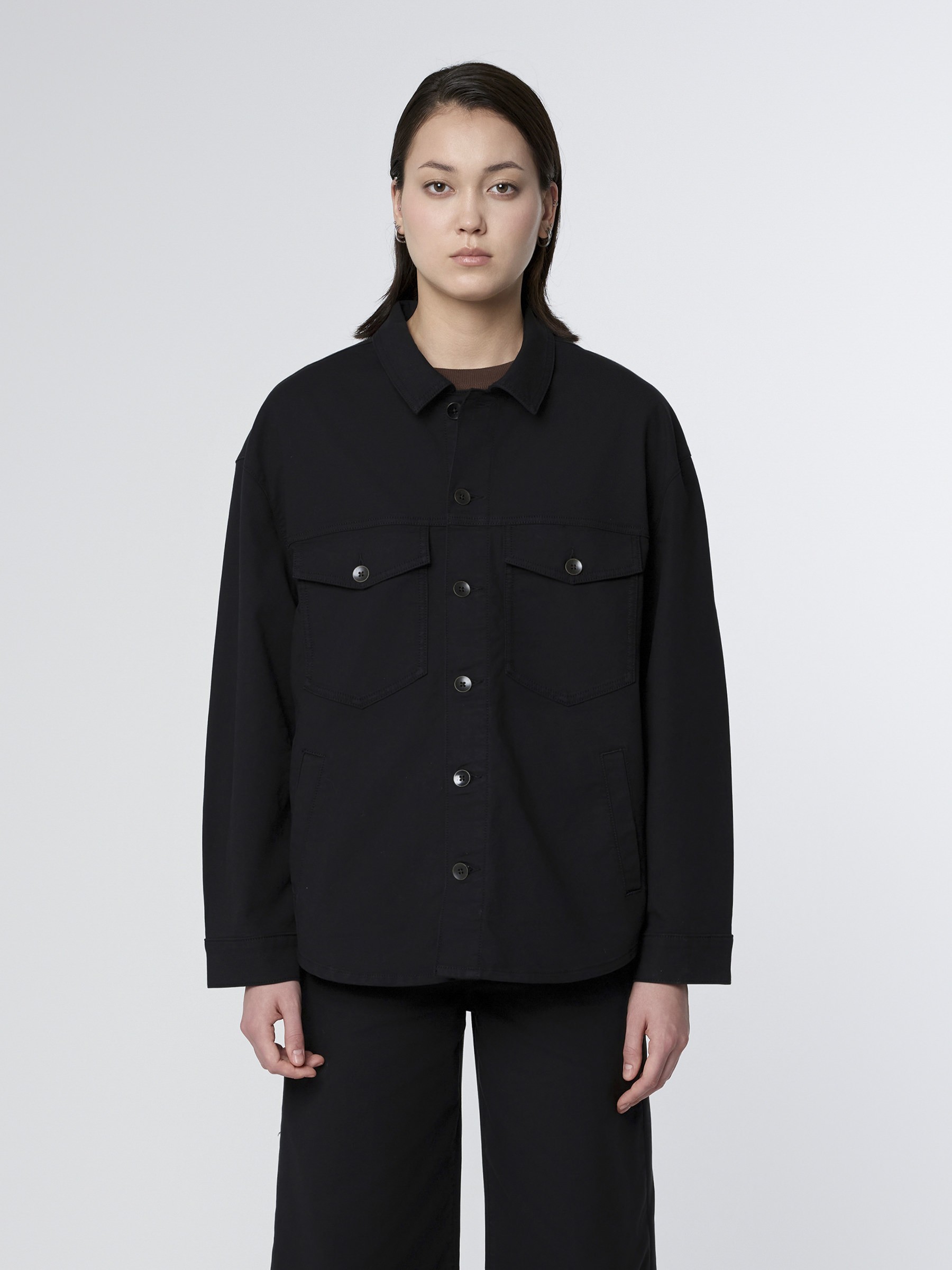 Jacke Postman Paper Touch Utility Shaket black Dawn Denim