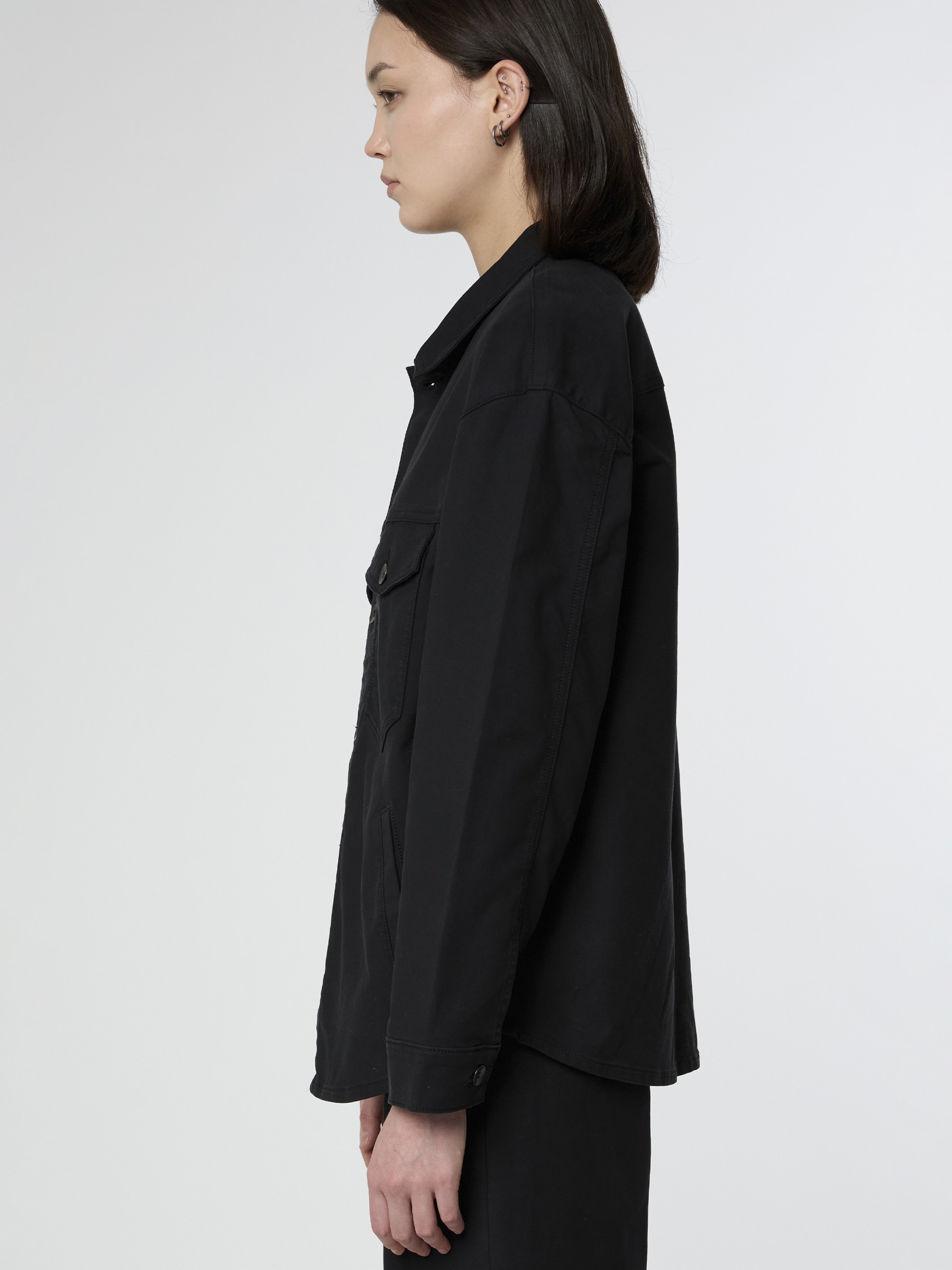 Jacke Postman Paper Touch Utility Shaket black Dawn Denim