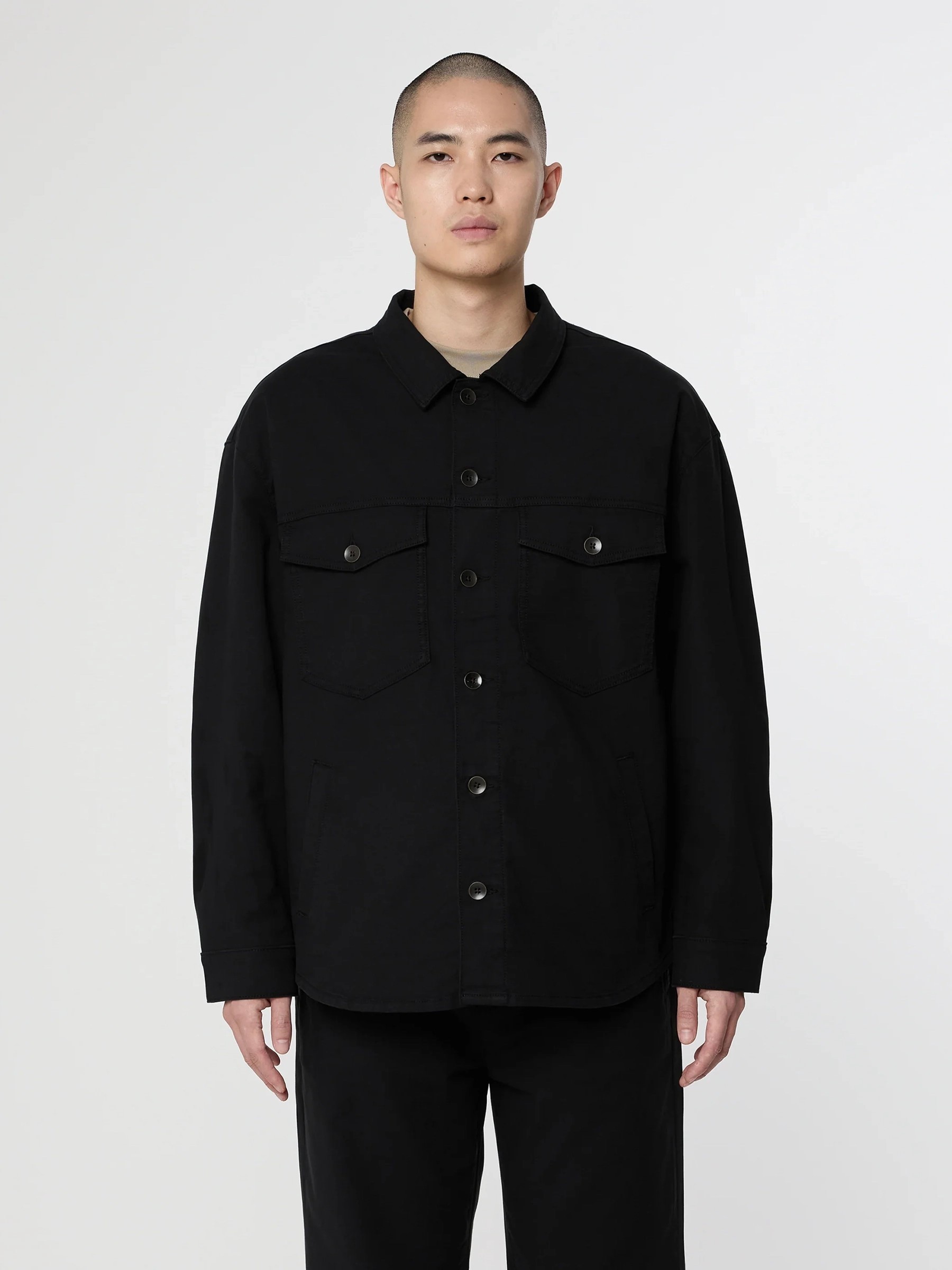 Jacke Postman Paper Touch Utility Shaket black Dawn Denim