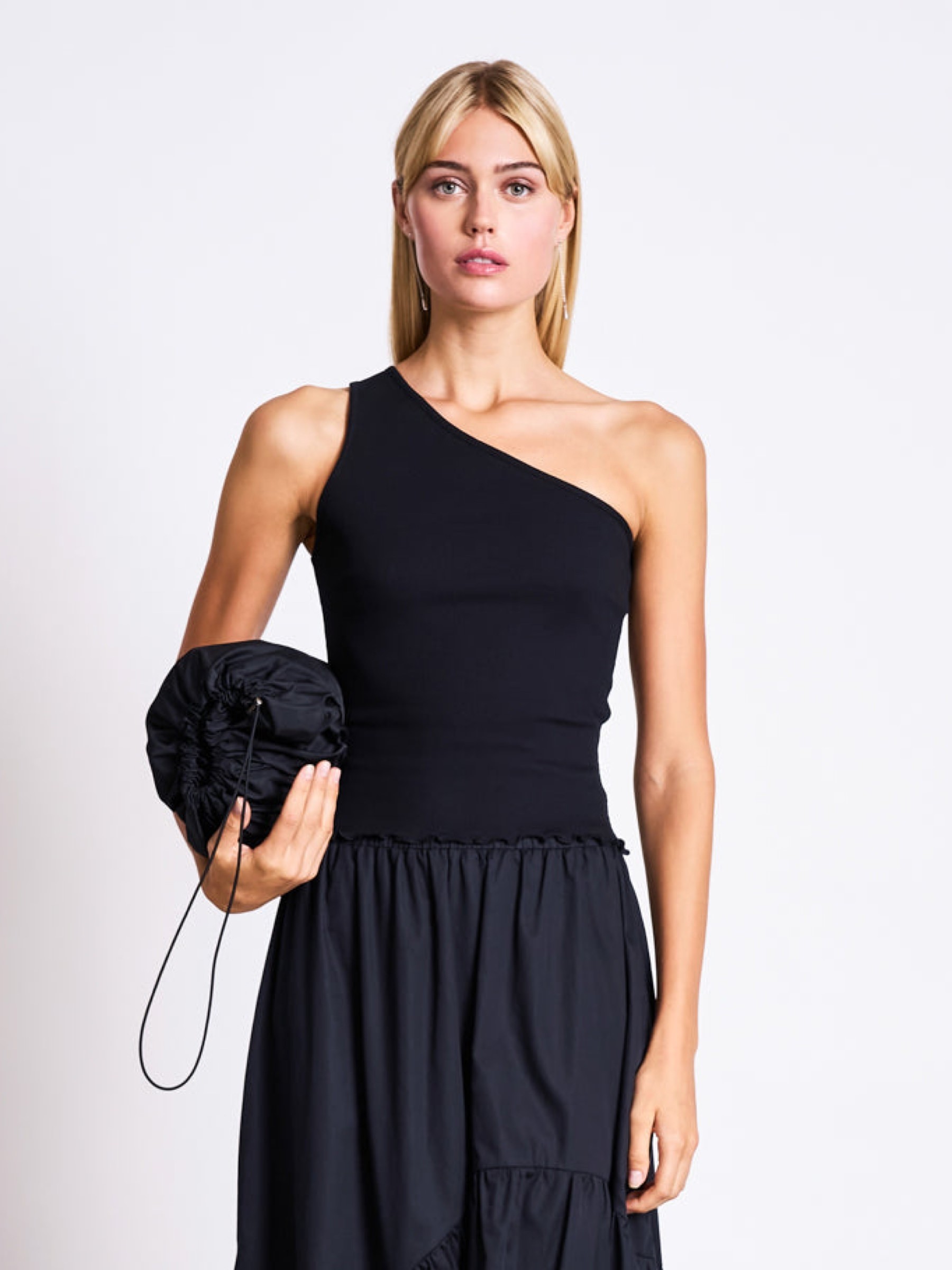 One Shoulder Top Tigris black Jan 'n June