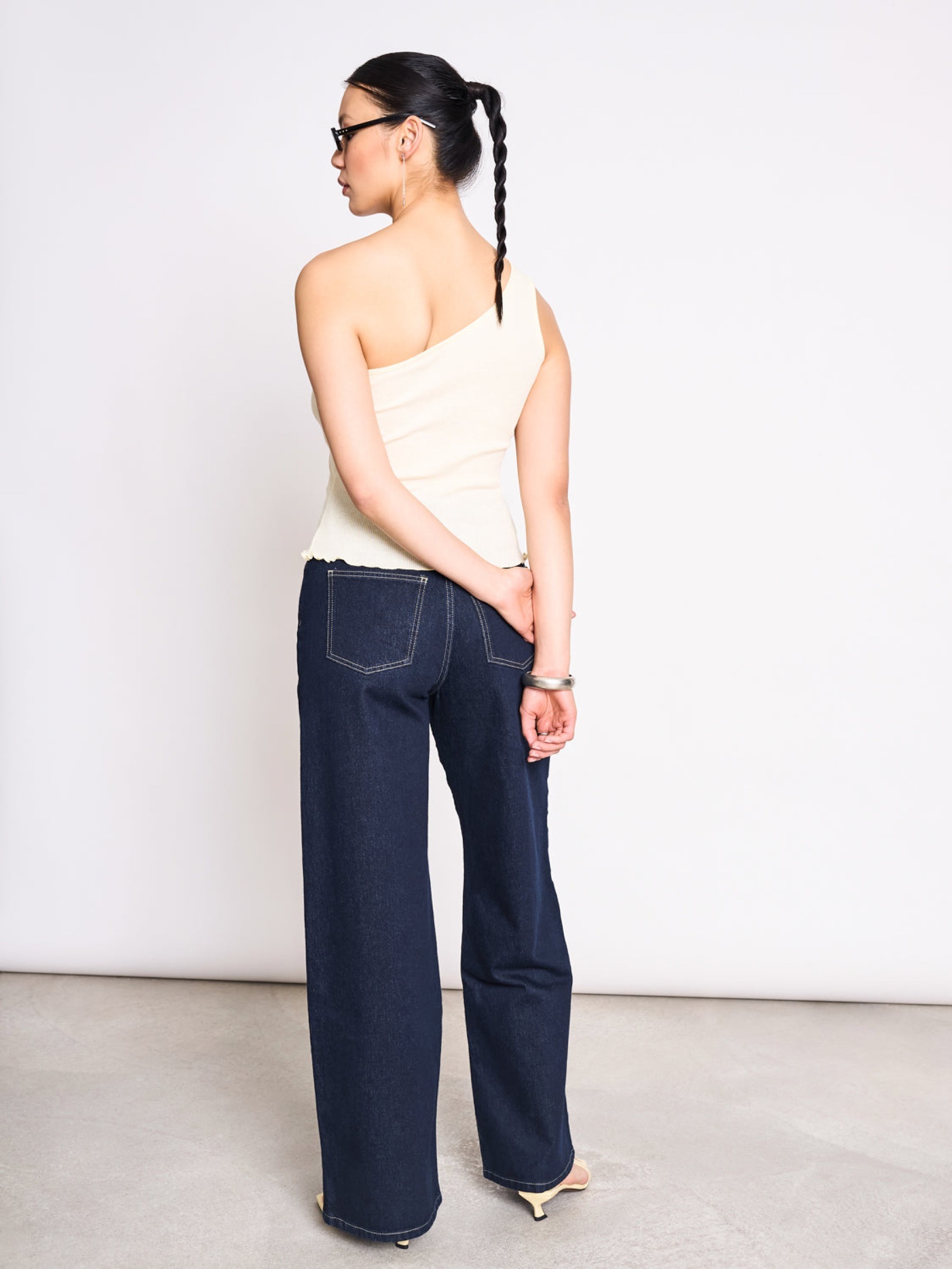 One Shoulder Top Tigris buttermilk Jan 'n June