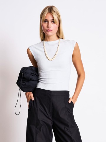 Lyocell Rib T-Shirt Apis ice blue Jan 'n June