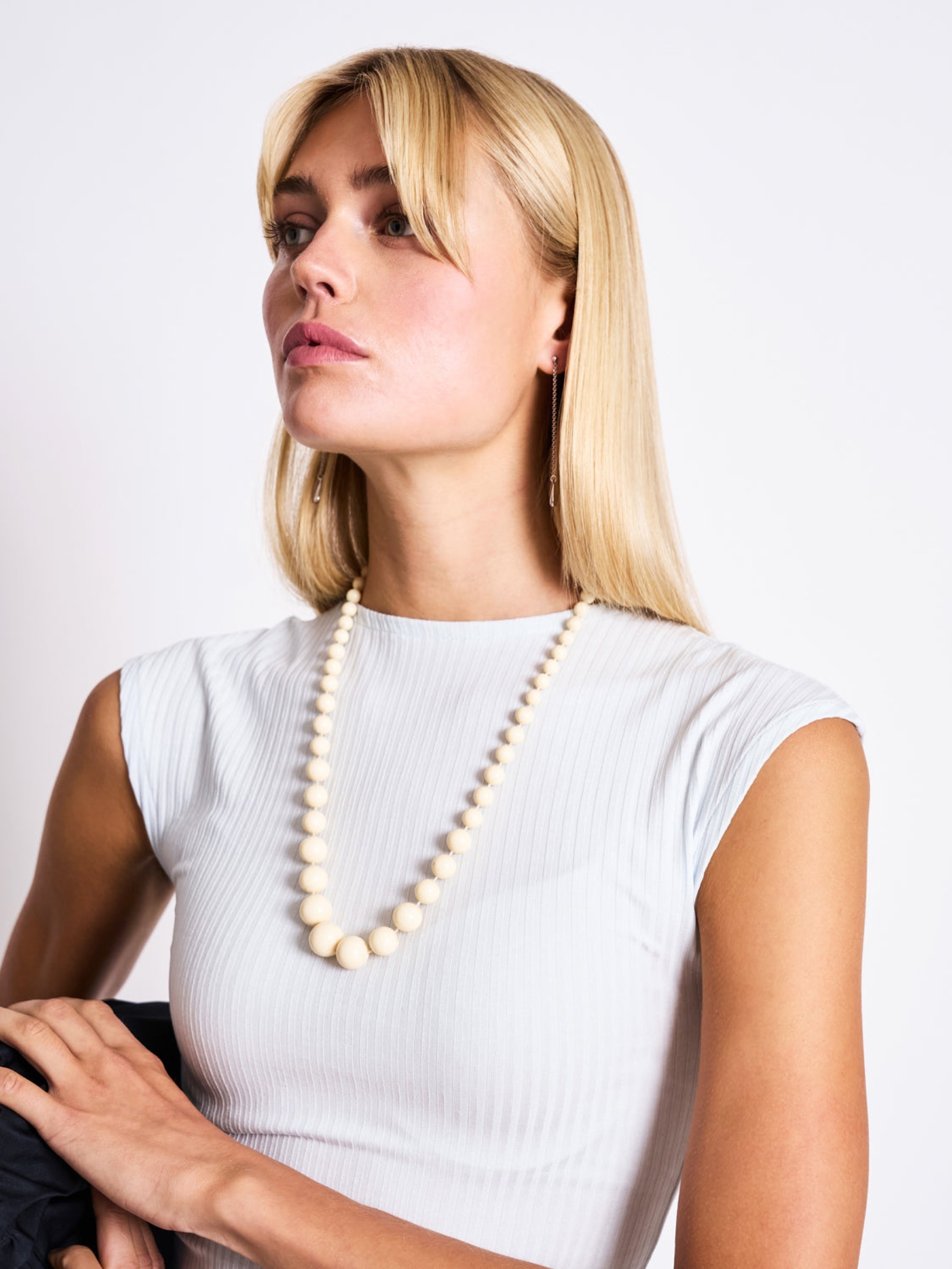 Lyocell Rib T-Shirt Apis ice blue Jan 'n June