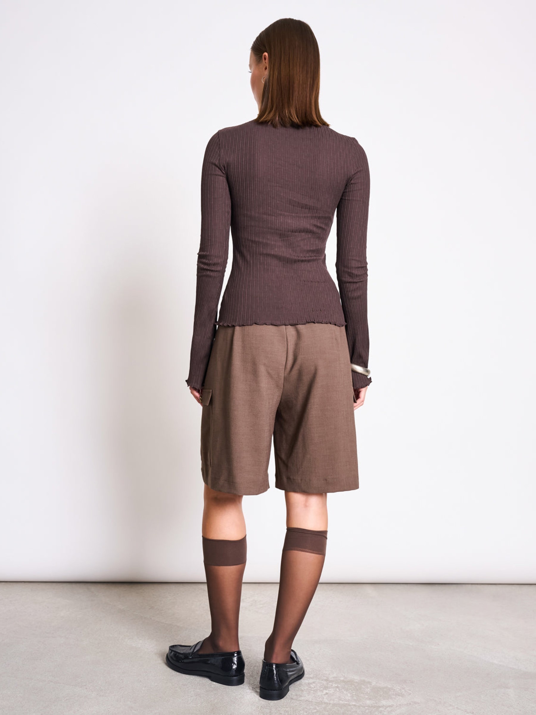 Raised Collar Longsleeve Canna mud Jan 'n June