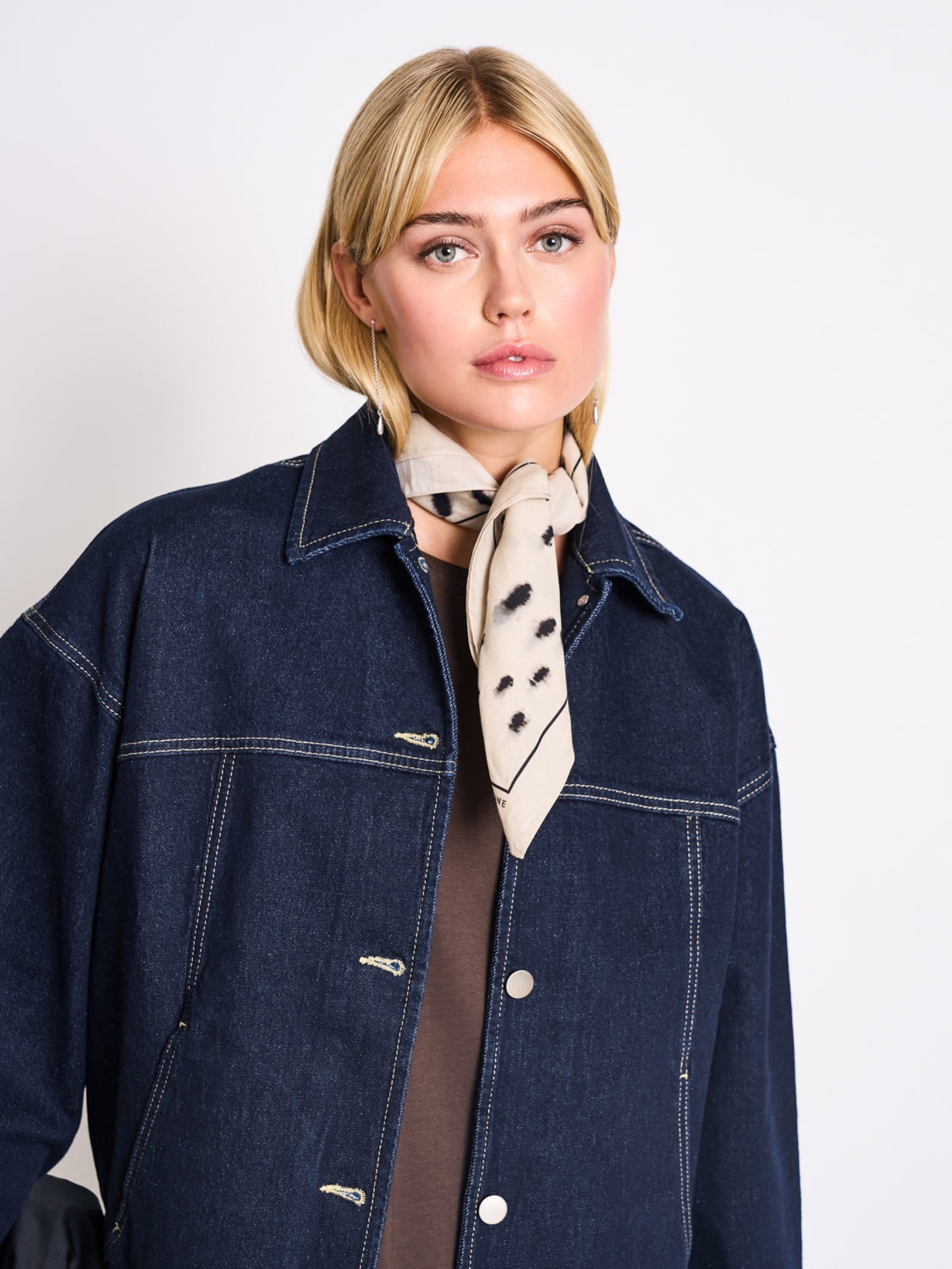 Schal Printed Cotton Scarf Vad dalmatian dots Jan 'n June