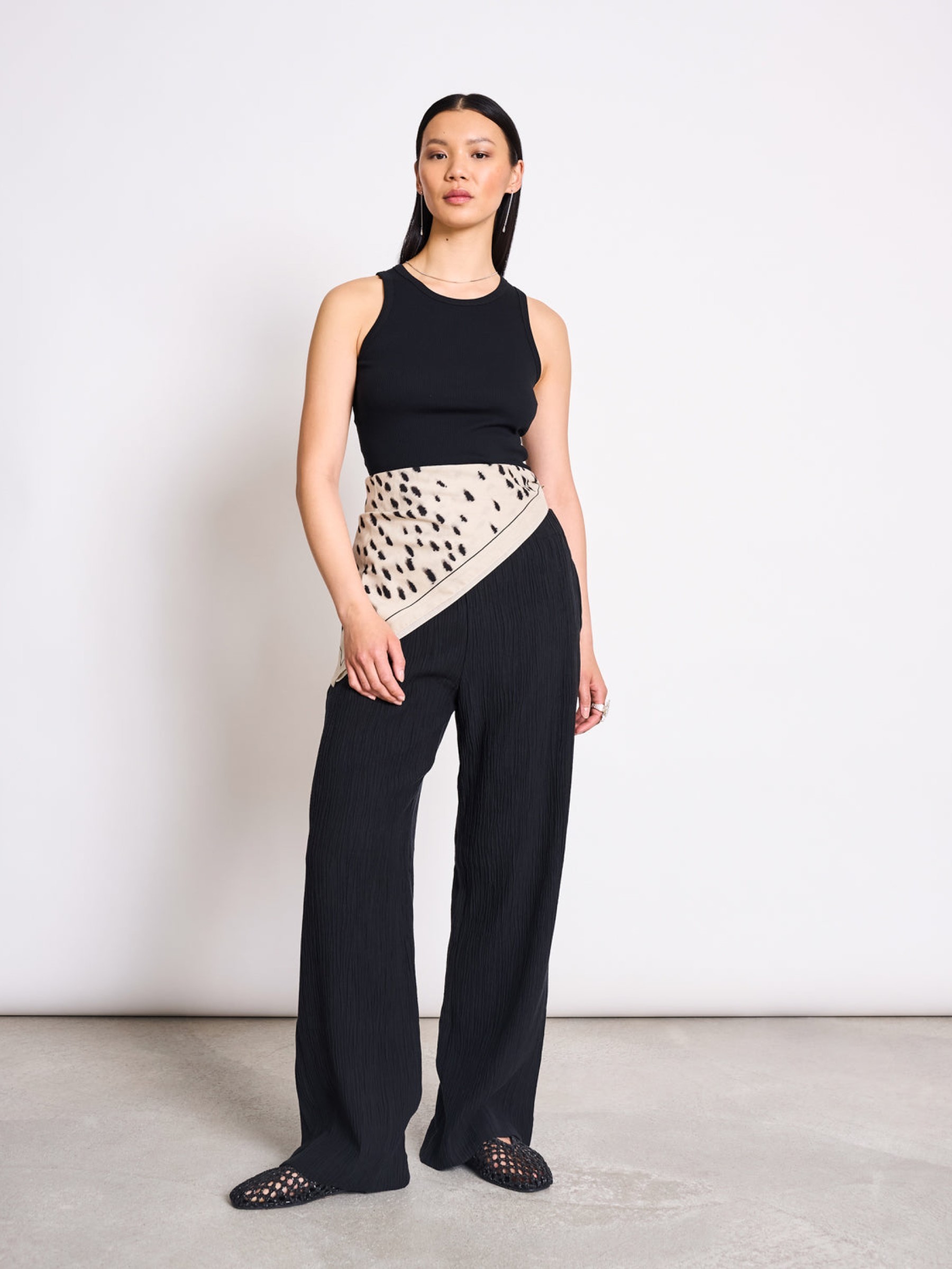 Schal Printed Cotton Scarf Vad dalmatian dots Jan 'n June