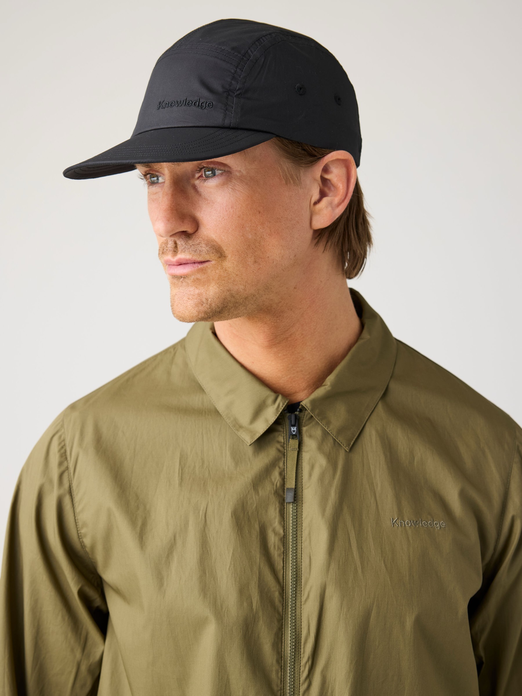 Mütze Vent Riptop 90 5-Panel Cap black jet Knowledge Cotton Apparel