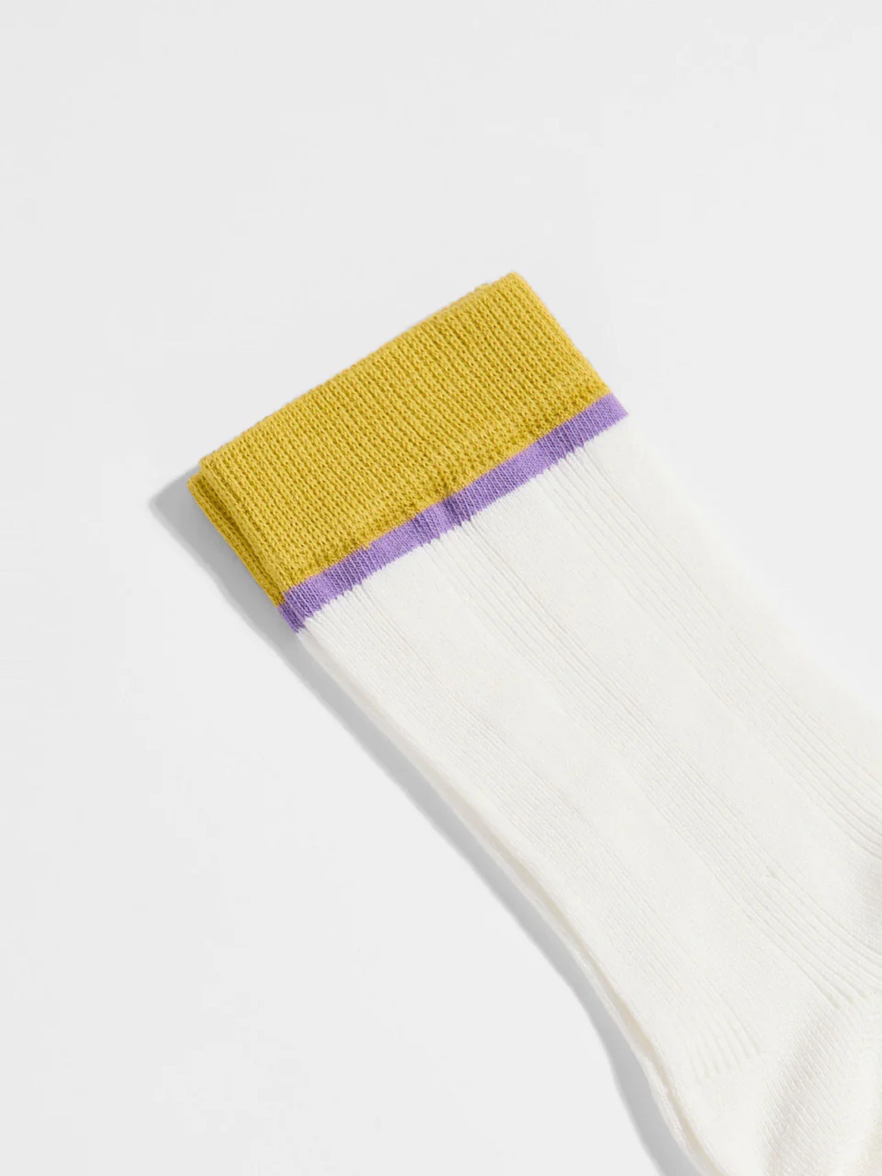 Colourblock Socken GOTS off white kiwi Lanius