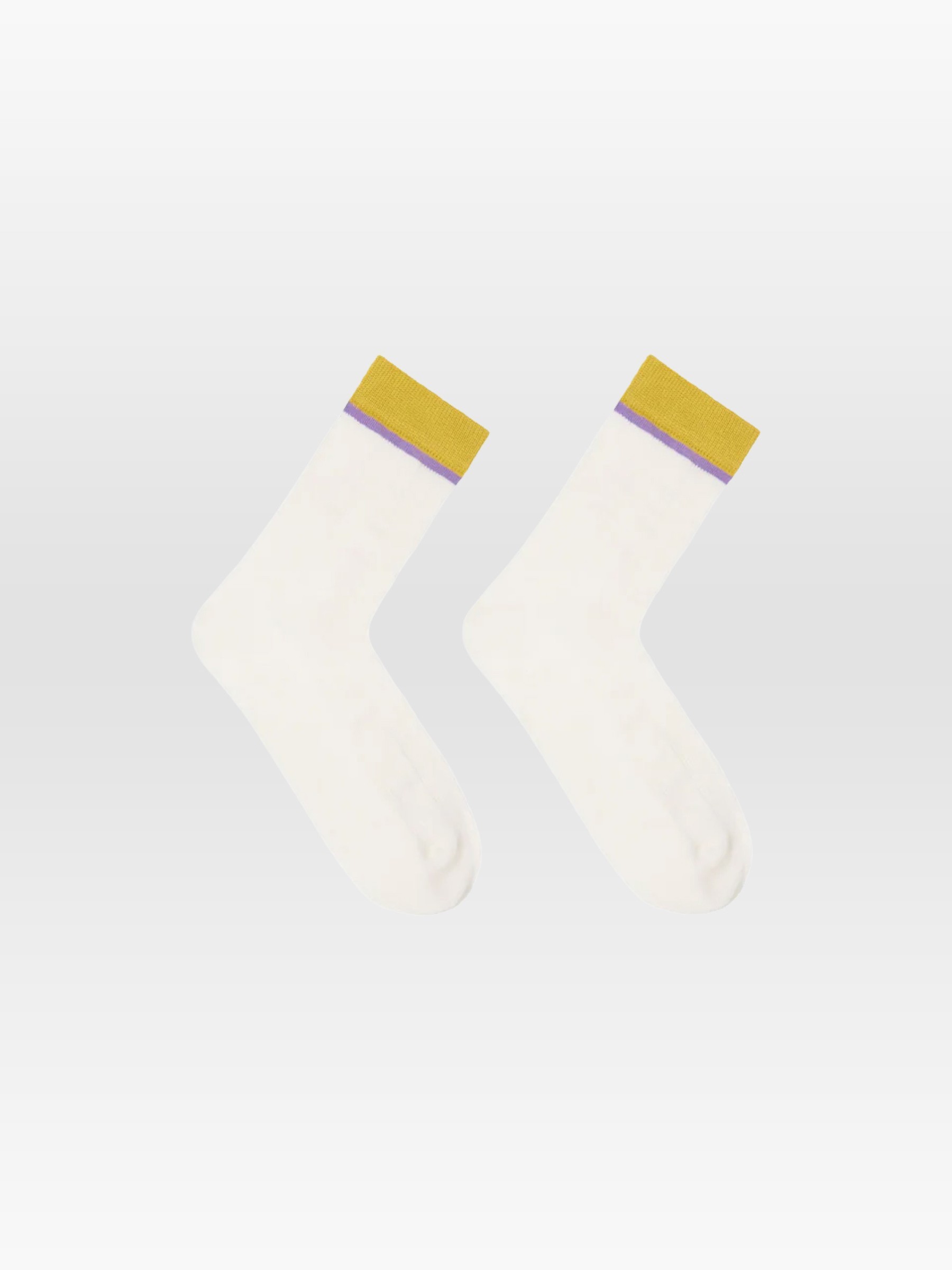 Colourblock Socken GOTS off white kiwi Lanius