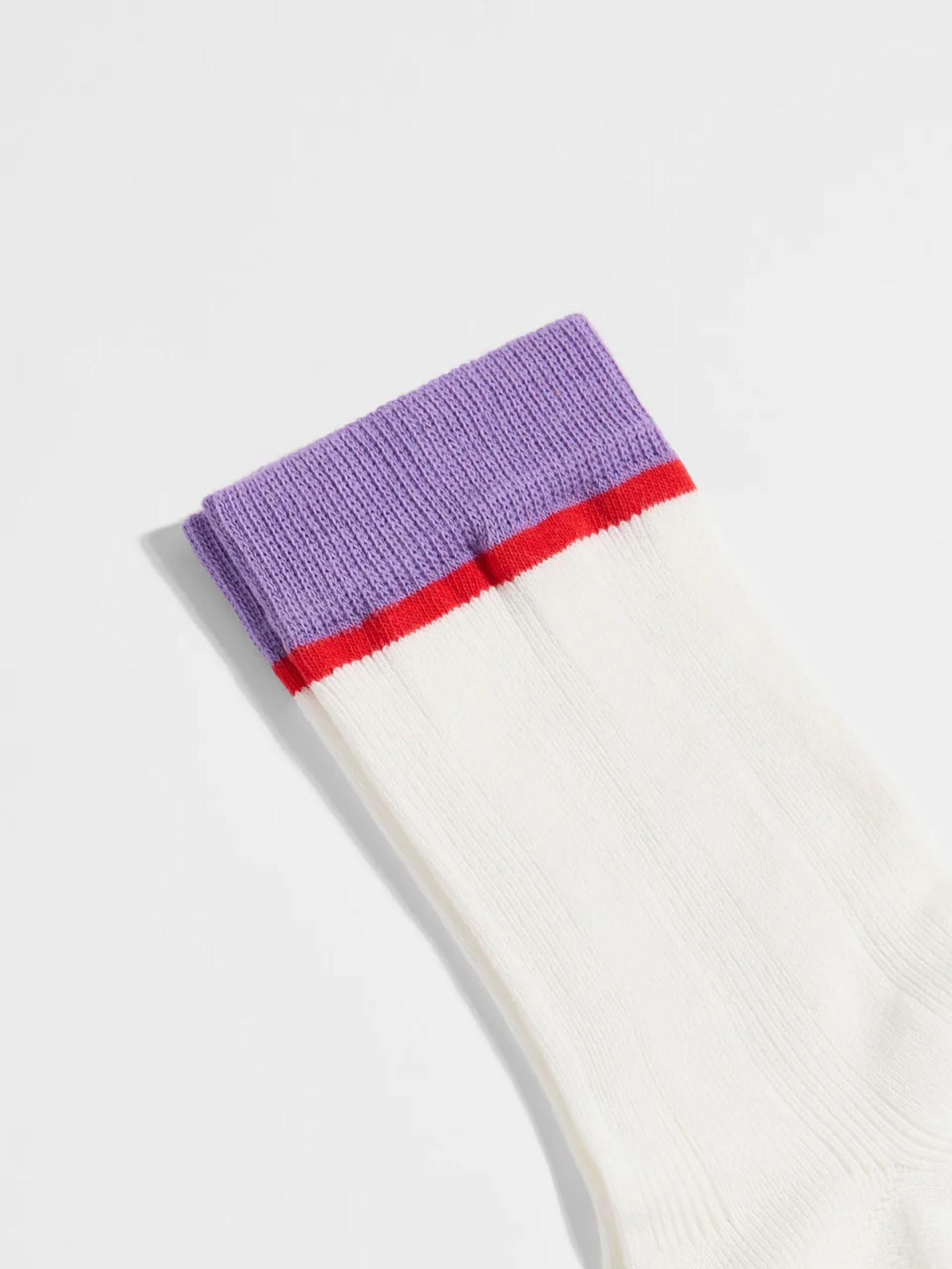 Colourblock Socken GOTS off white verbena Lanius