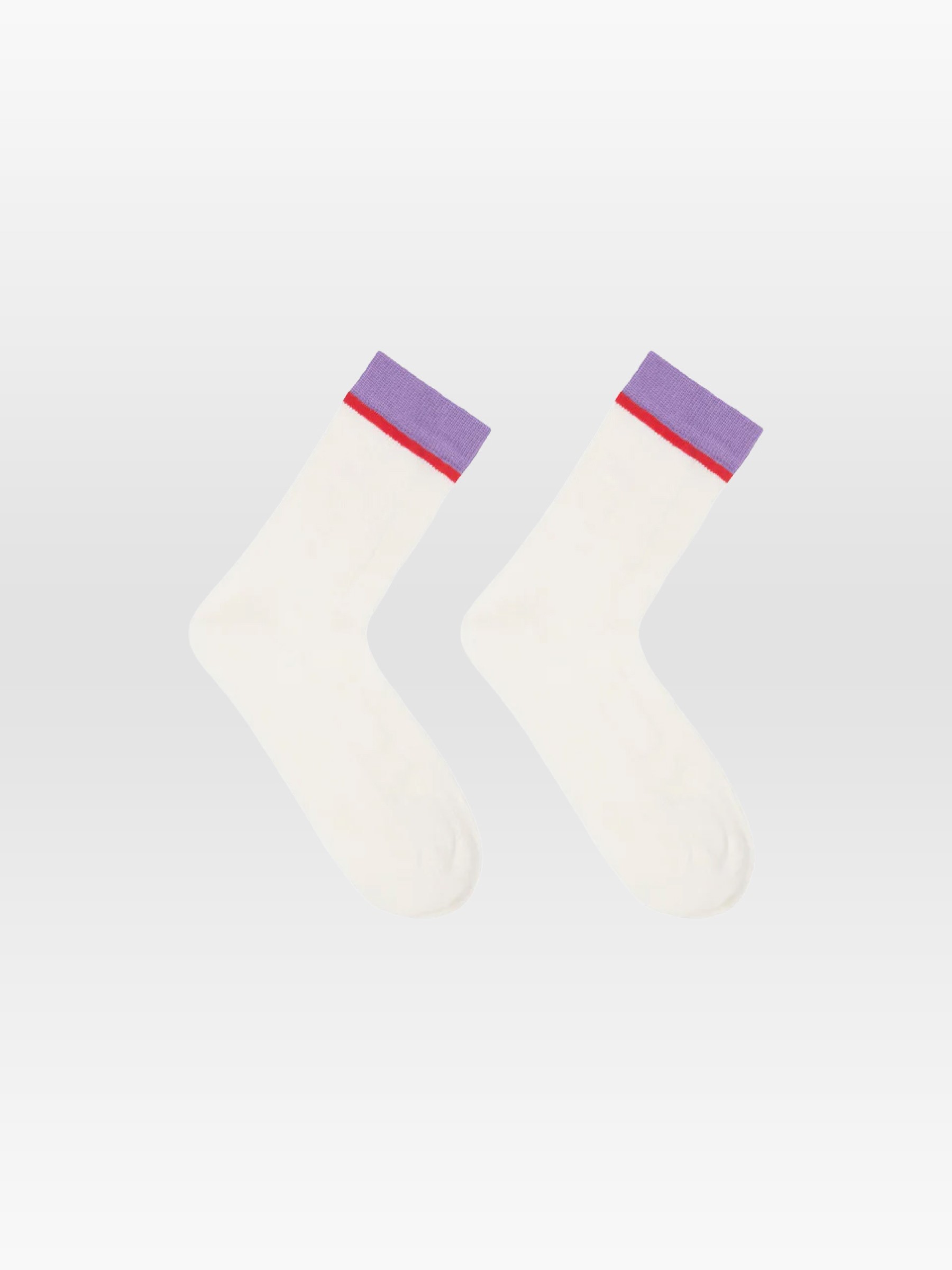 Colourblock Socken GOTS off white verbena Lanius