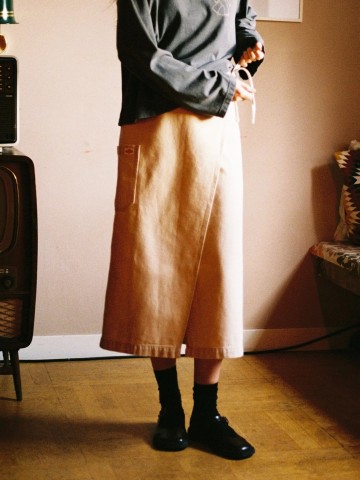 Rock Irma Skirt Denim pale yellow Nudie Jeans