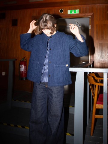 Jacke Sandra Jacket Indigo Quilt blue Nudie Jeans