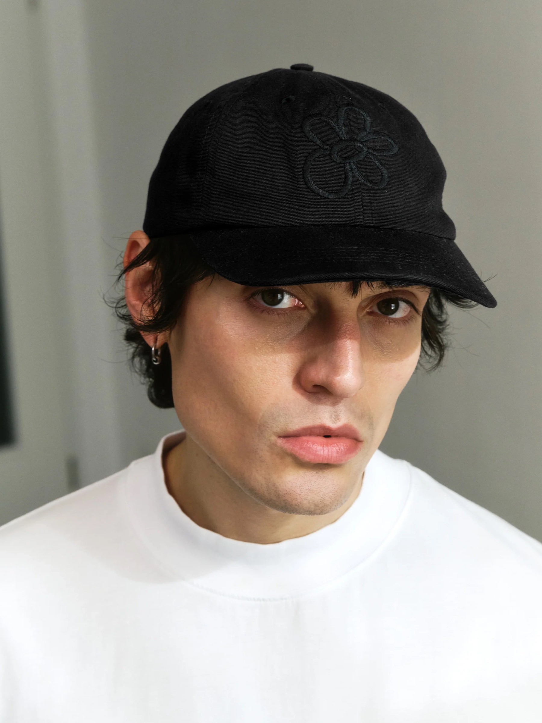 Mütze Flower Classic Cap true black Rotholz