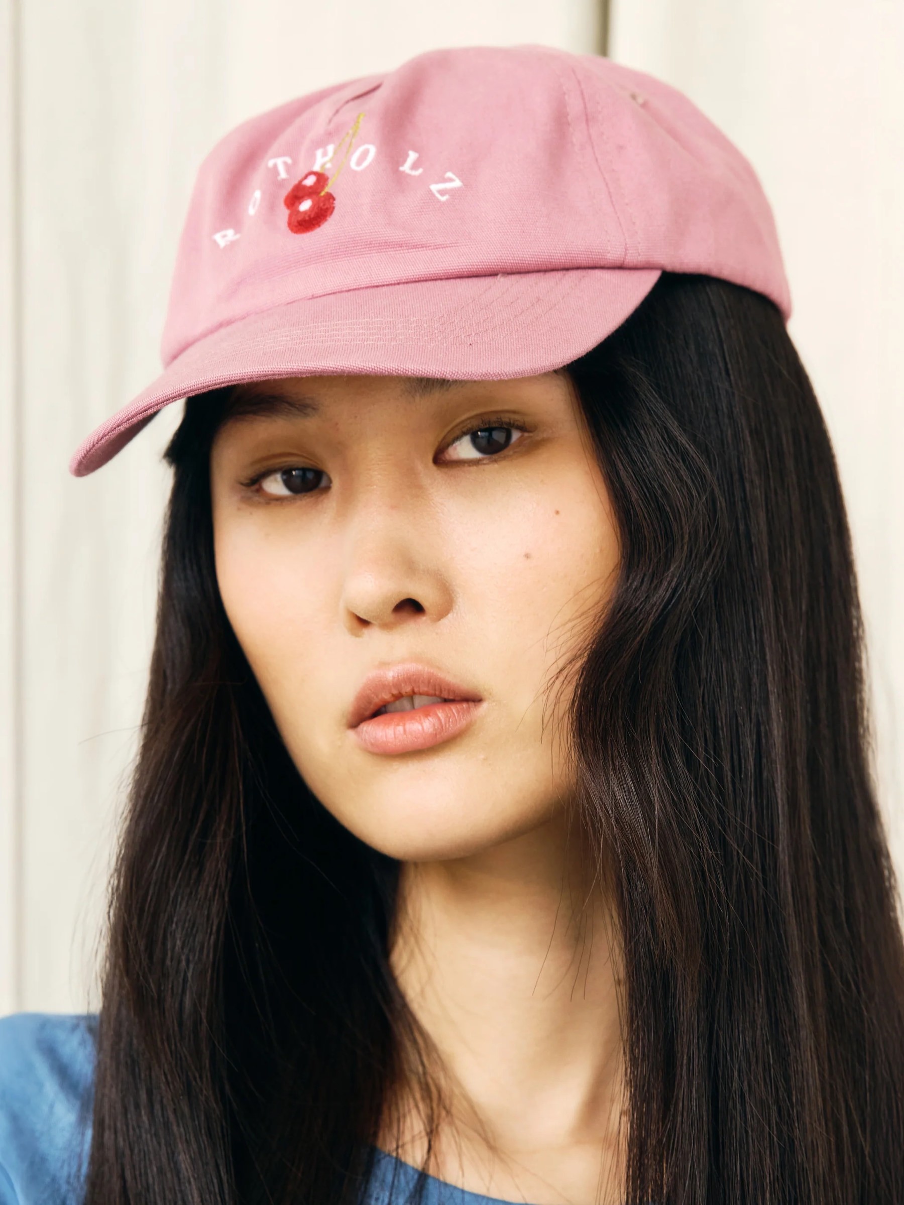 Mütze Cherry Logo Floppy Cap pink stone Rotholz