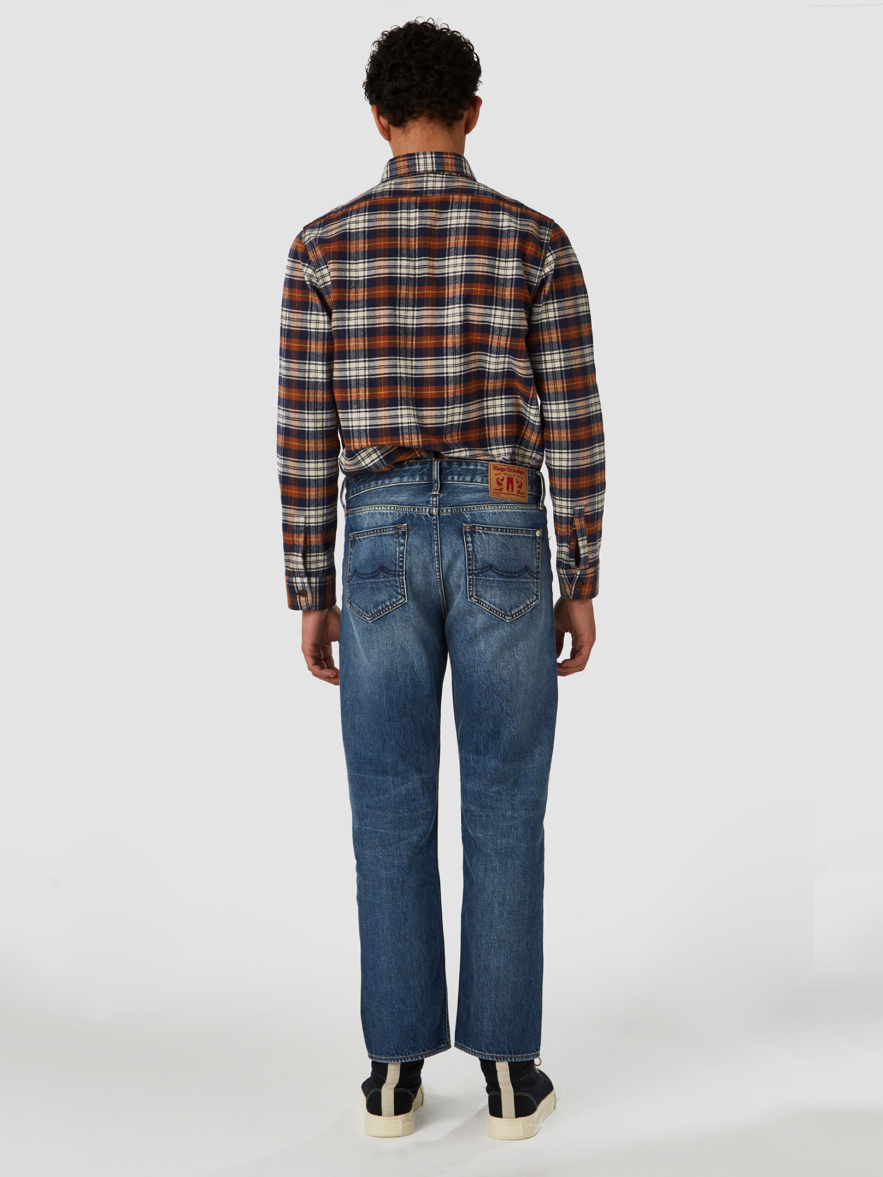 Jeans Kong kitosan blue worn Kings of Indigo – K.O.I.