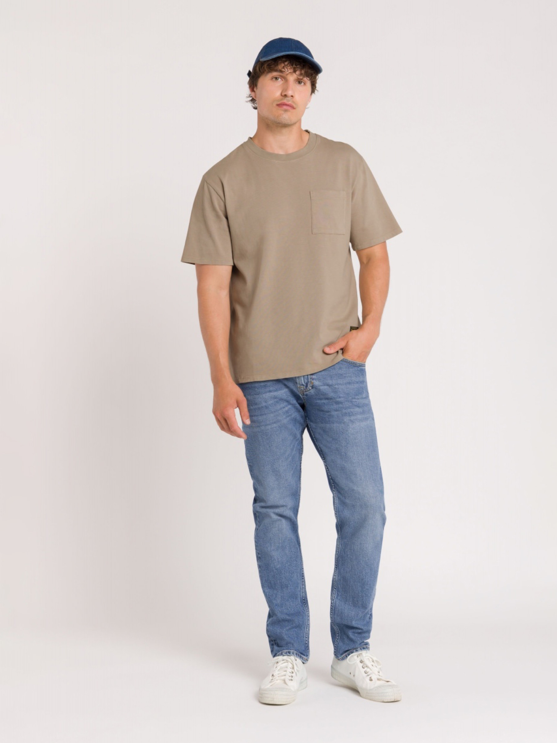 T-Shirt Sargon Pocket aluminium Kings of Indigo – K.O.I.