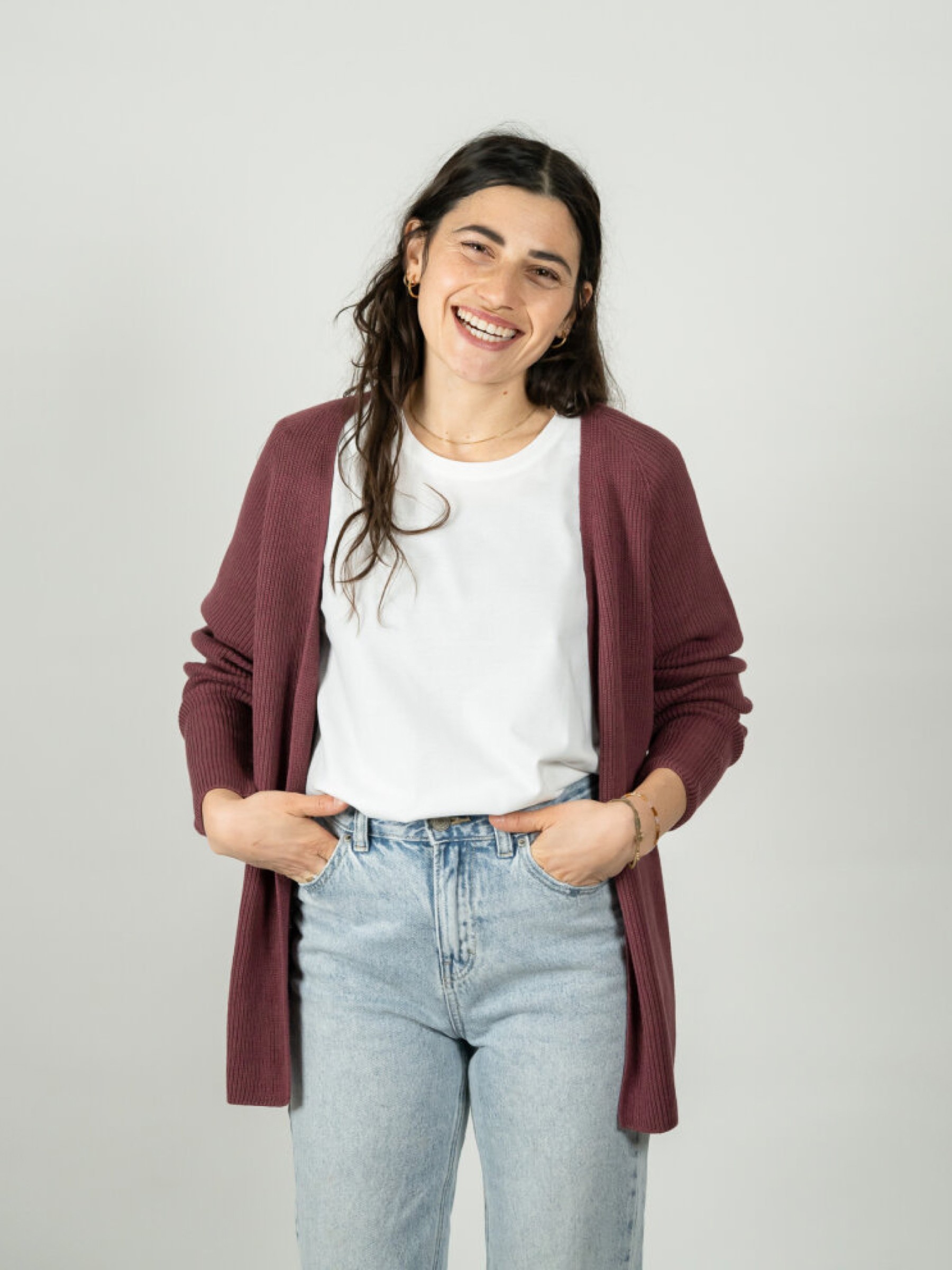 Strickjacke Hilda Cardigan berry ZRCL