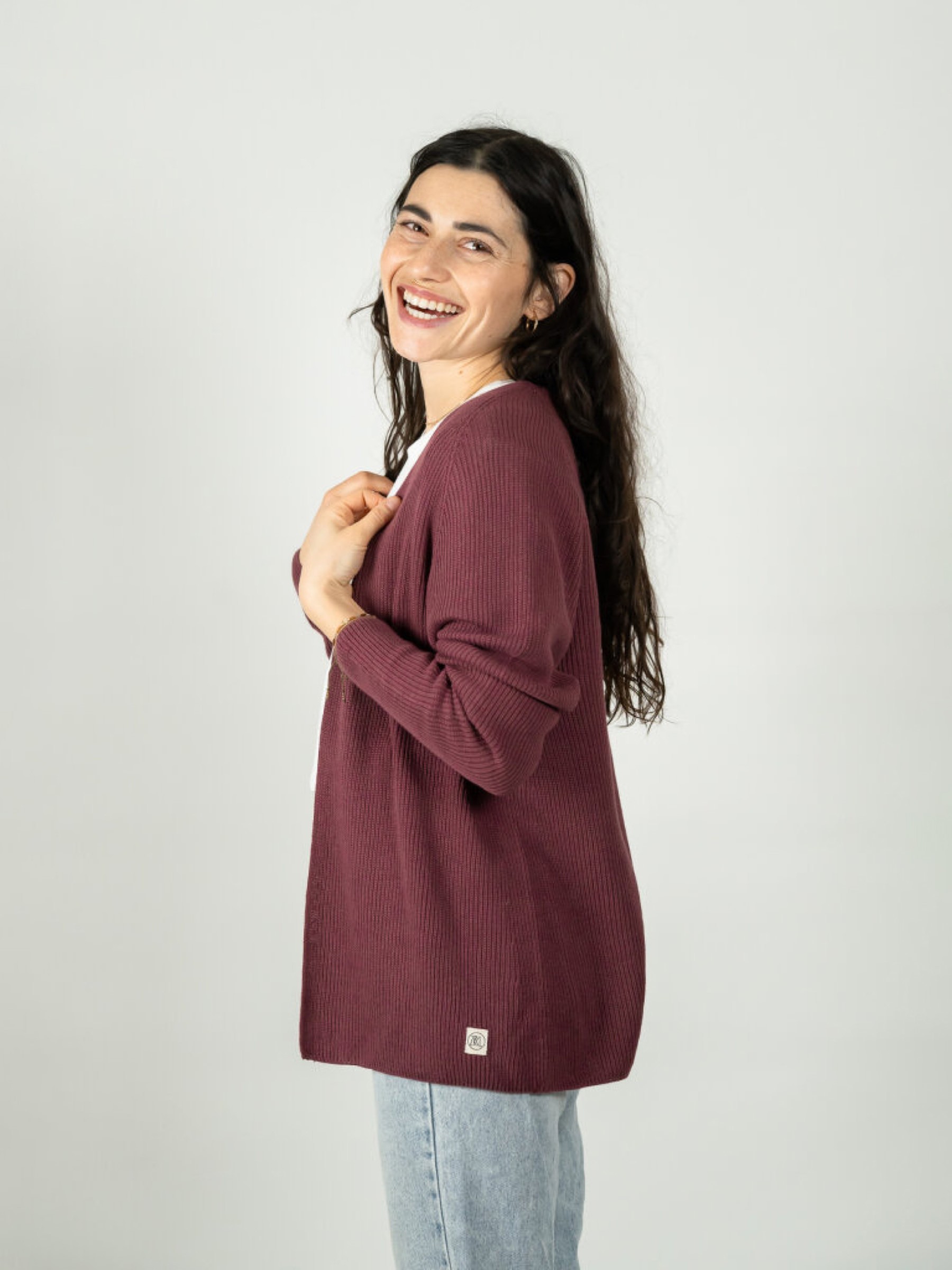 Strickjacke Hilda Cardigan berry ZRCL