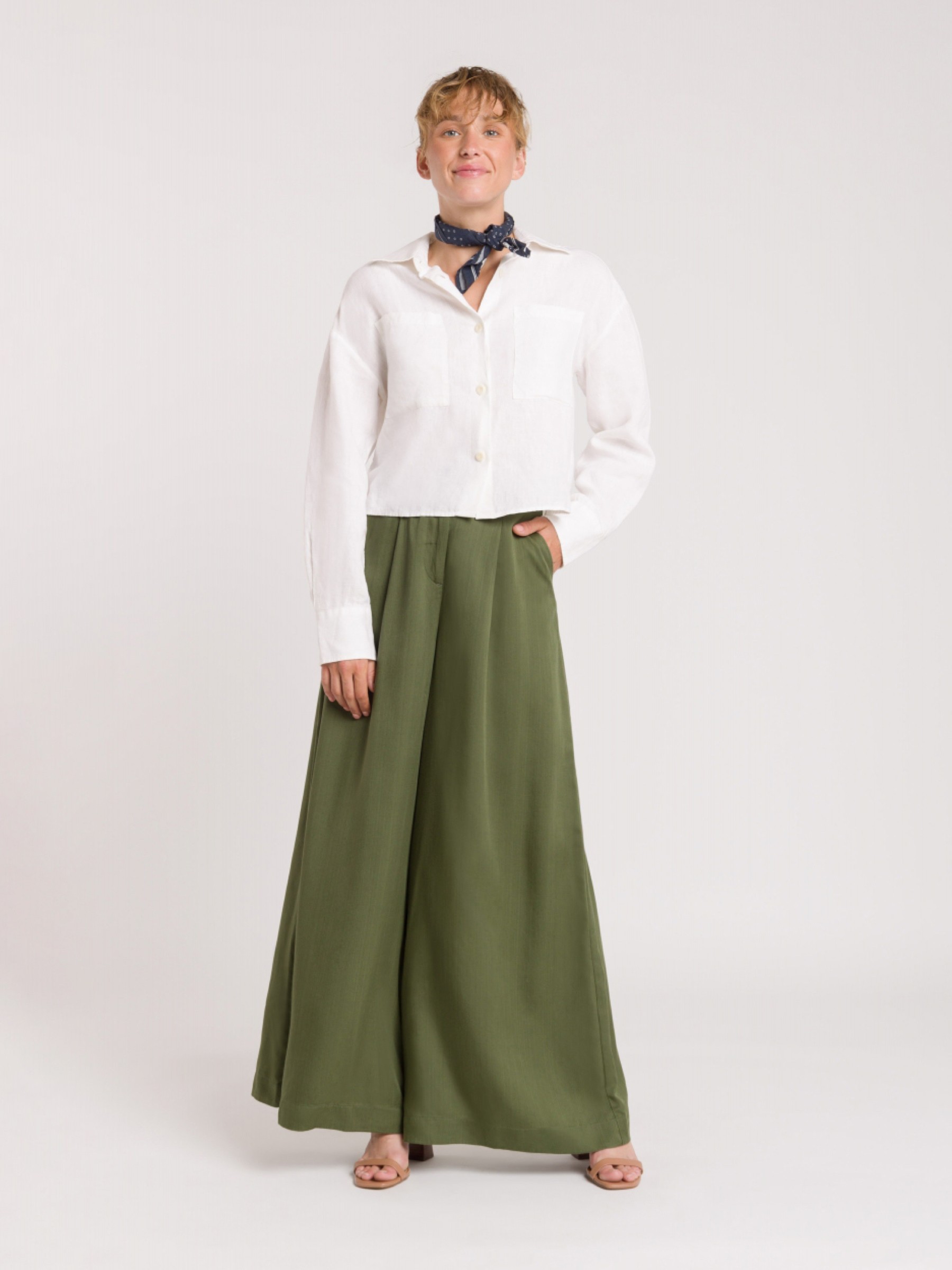 Bluse Quinn optical white Kings of Indigo – K.O.I.