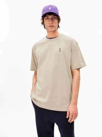 Iconic Å Maarkos GD T-Shirt sand stone washed Armedangels